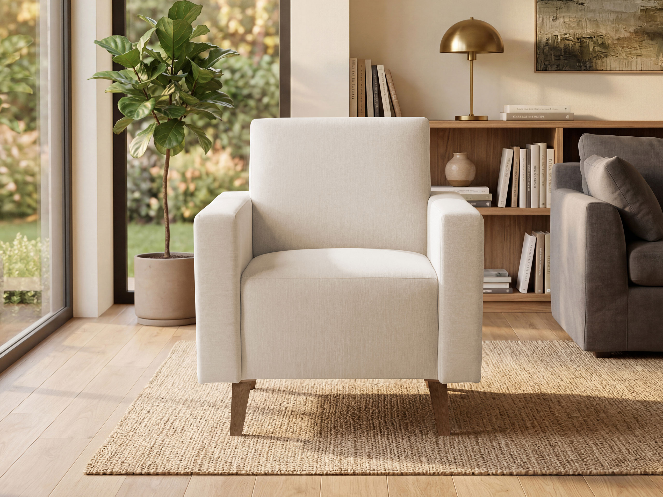 Armchair Delbene 131 (Verita 03 + Dark San Remo oak)
