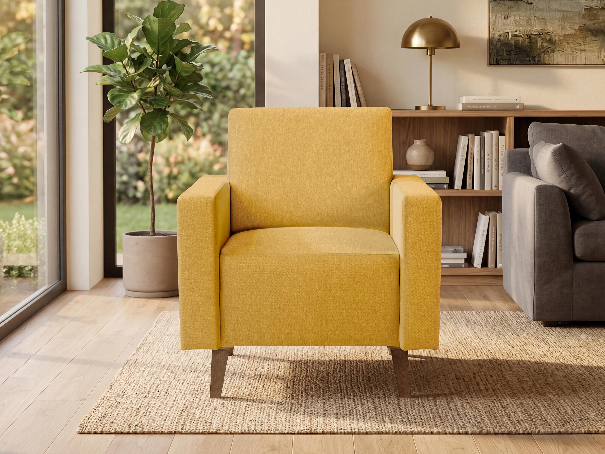 Armchair Delbene 131 (Verita 53 + Dark San Remo oak)