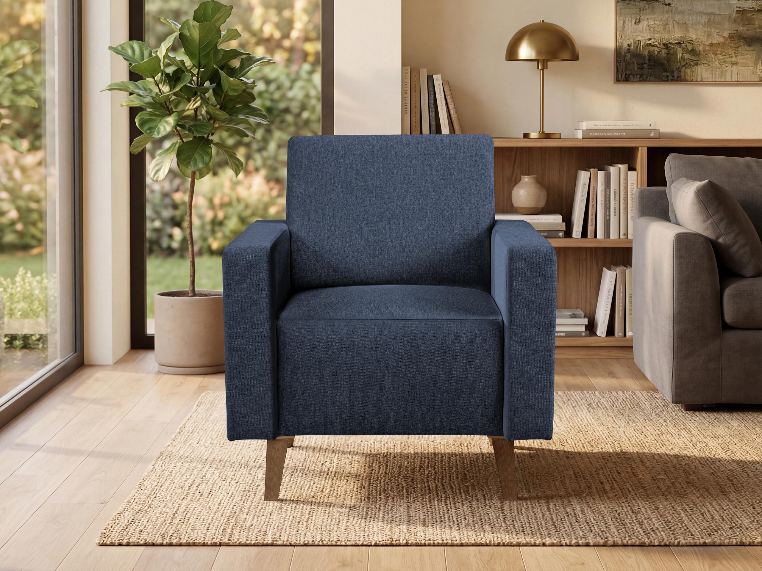 Armchair Delbene 131 (Verita 76 + Dark San Remo oak)
