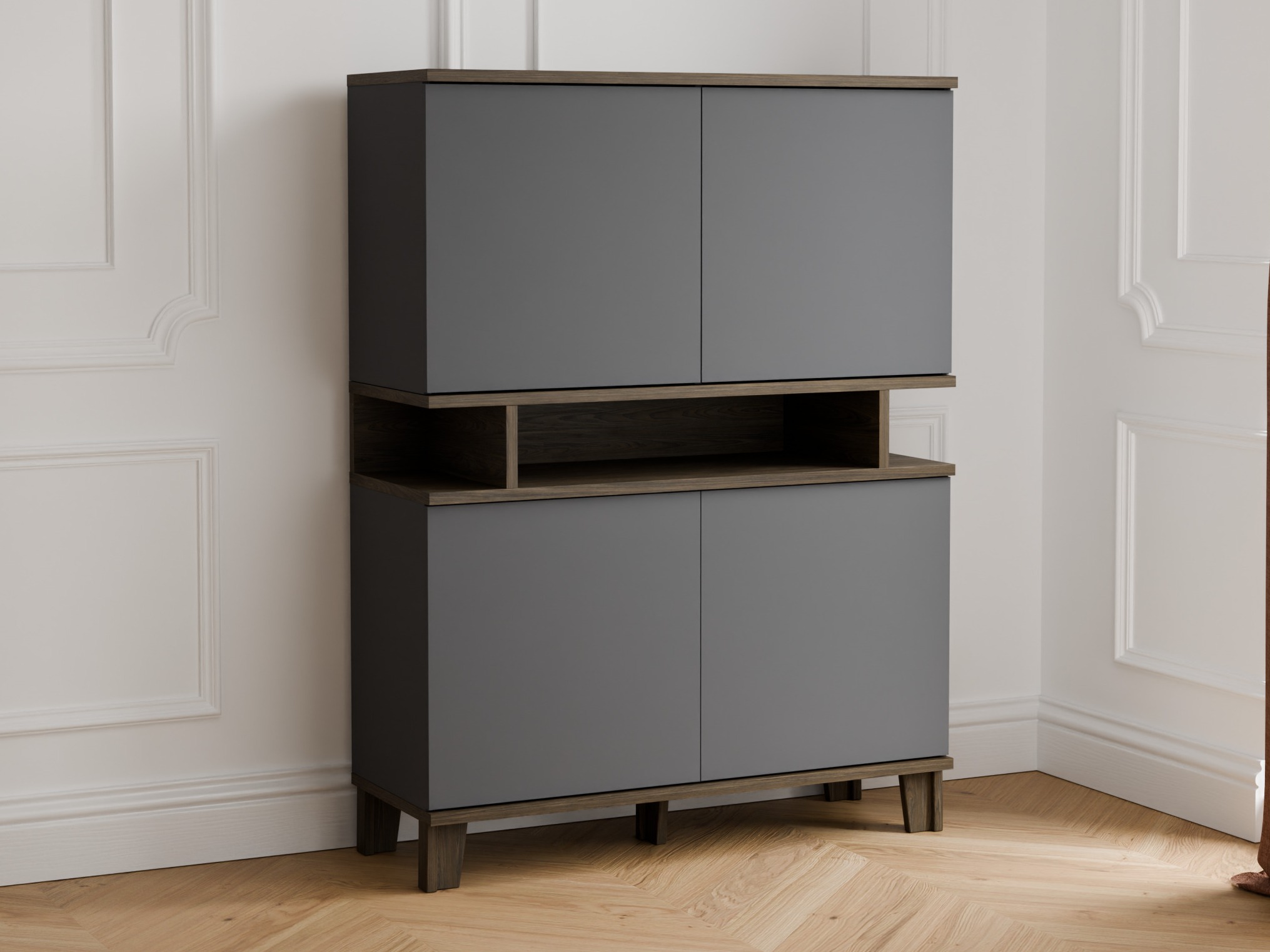 Bookcase Evarveru 106 (Anthracite)