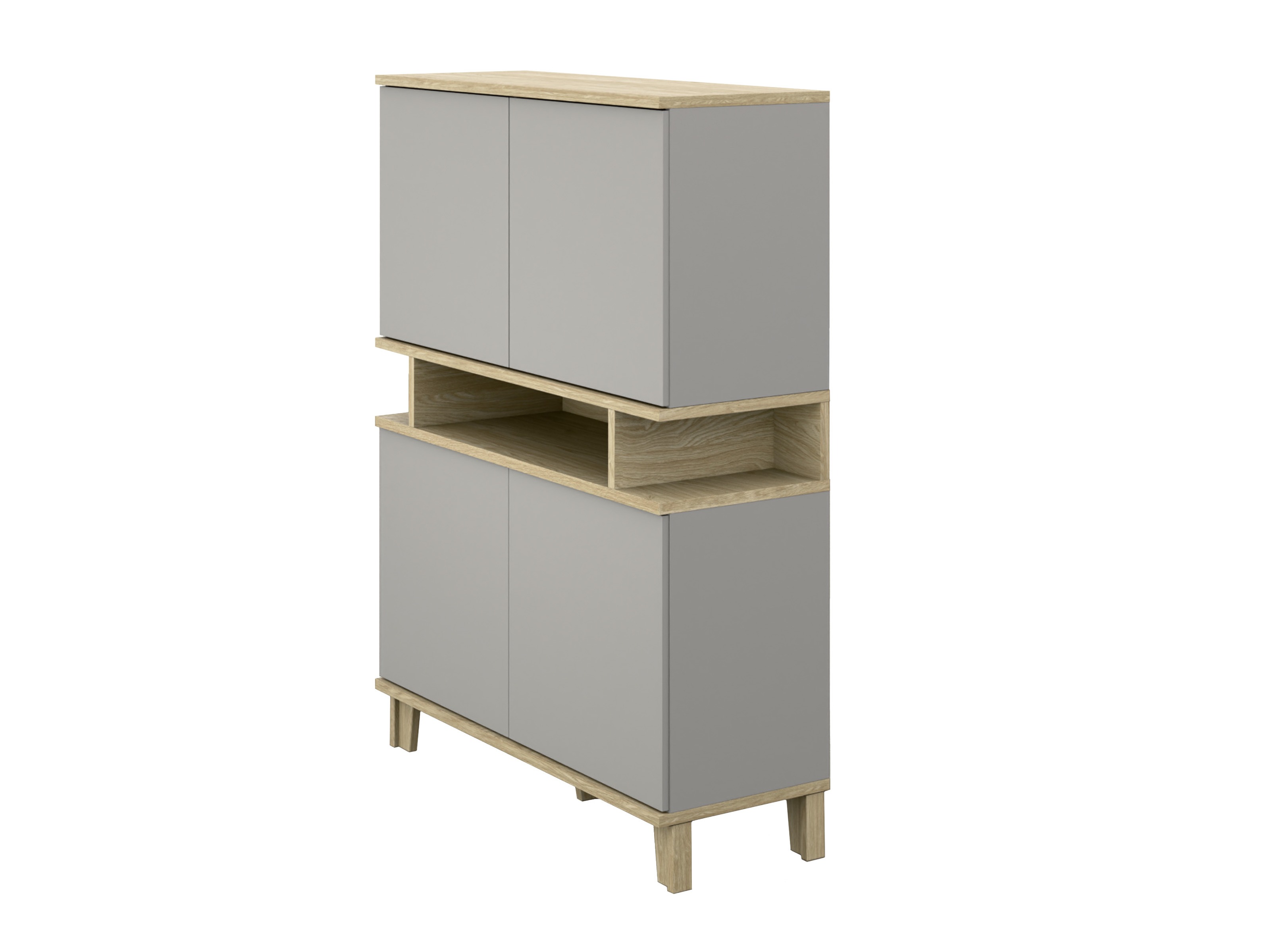 Bookcase Evarveru 106 (Grey)
