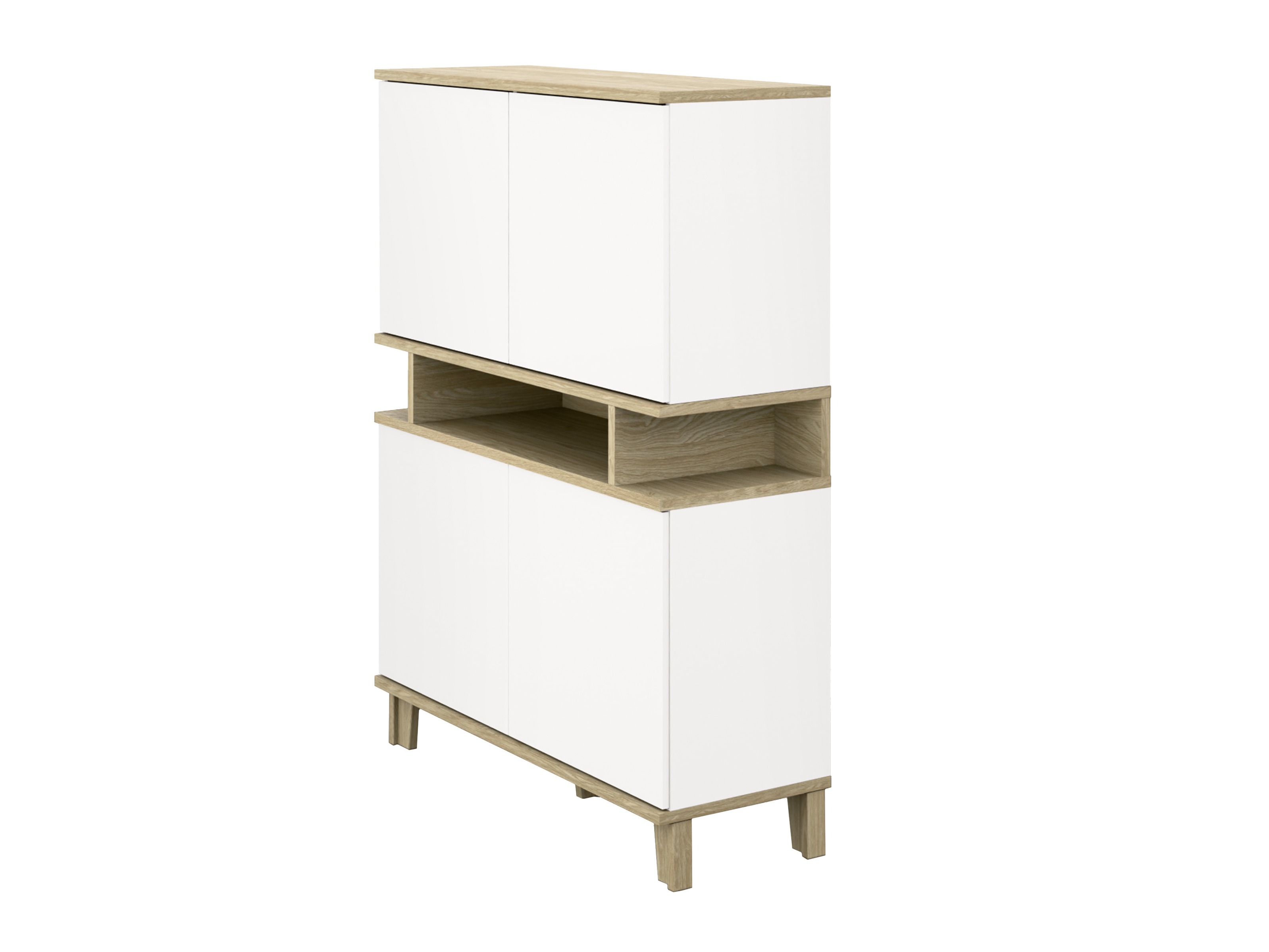 Bookcase Evarveru 106 (Matte white)