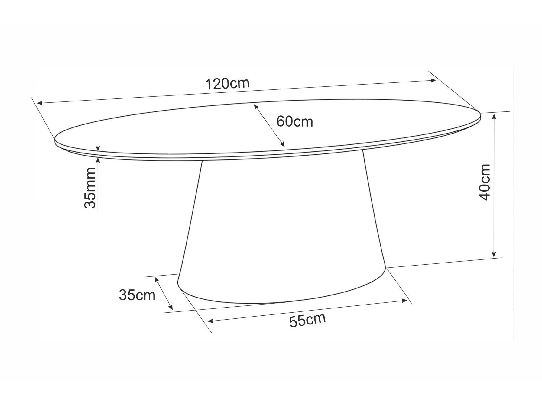 Coffee table Detroit 1014 (Light grey)
