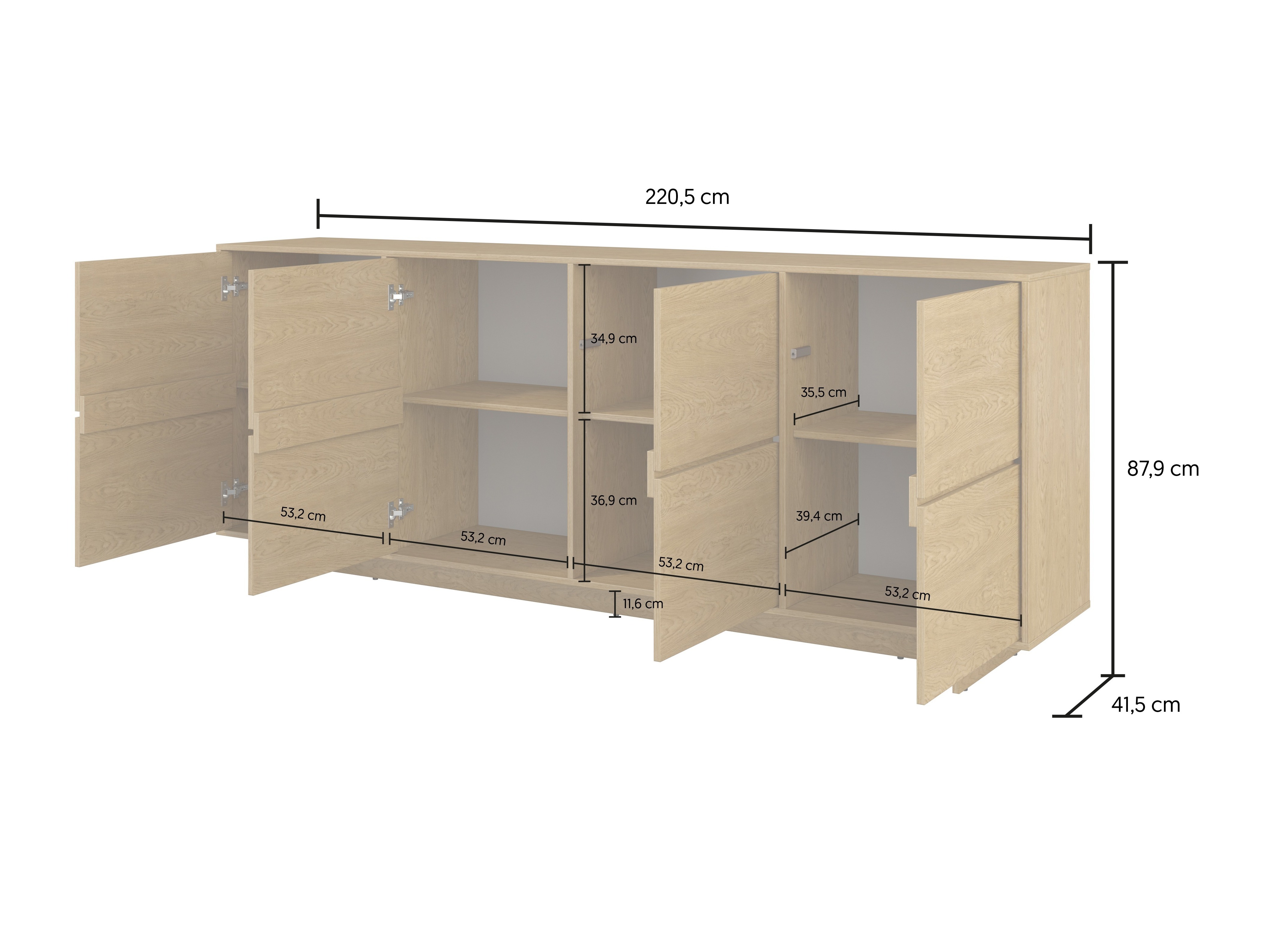 Sideboard Cavbali 102 (Light wood)