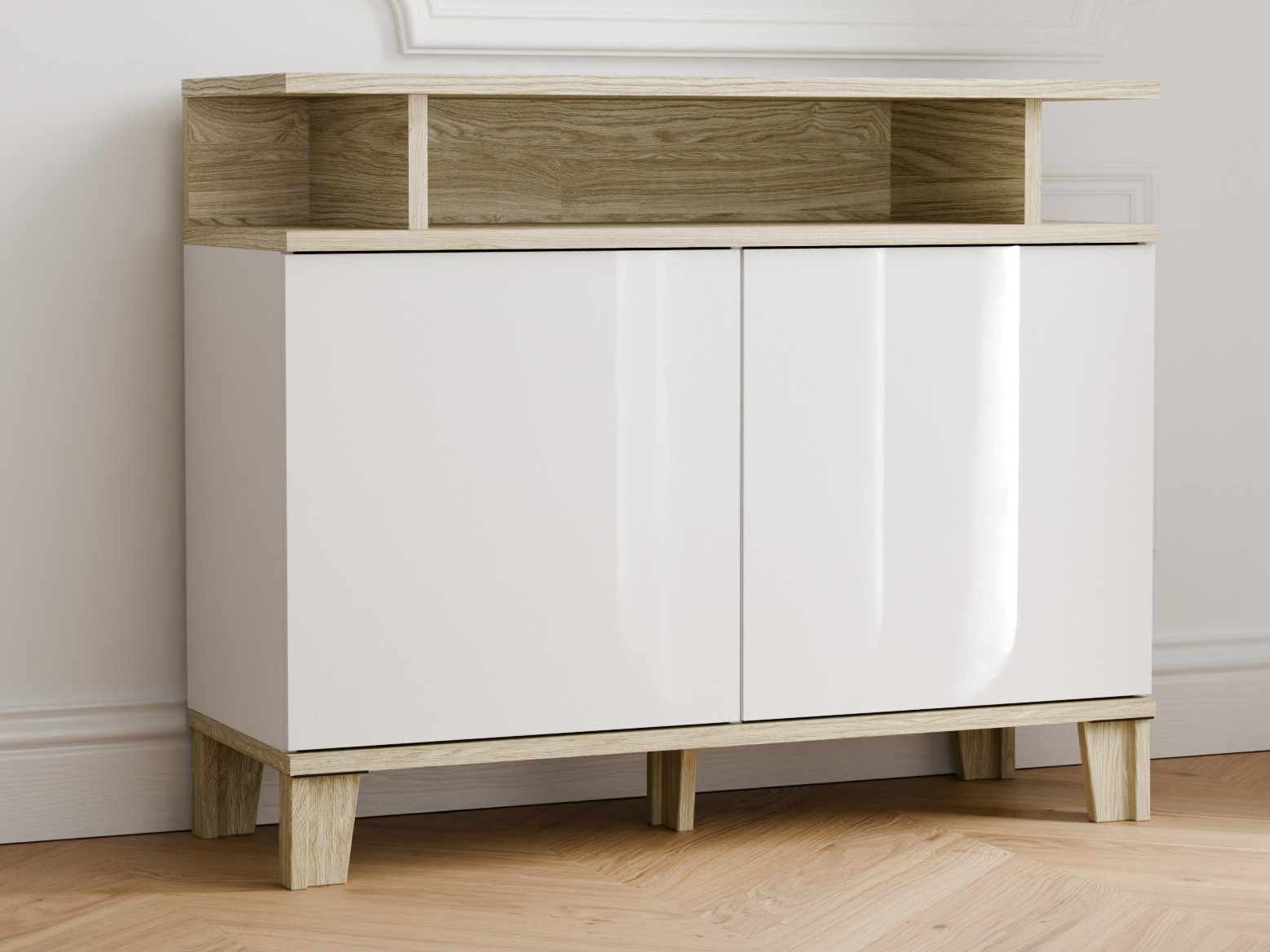 Sideboard Evarveru 107 (Glossy white)