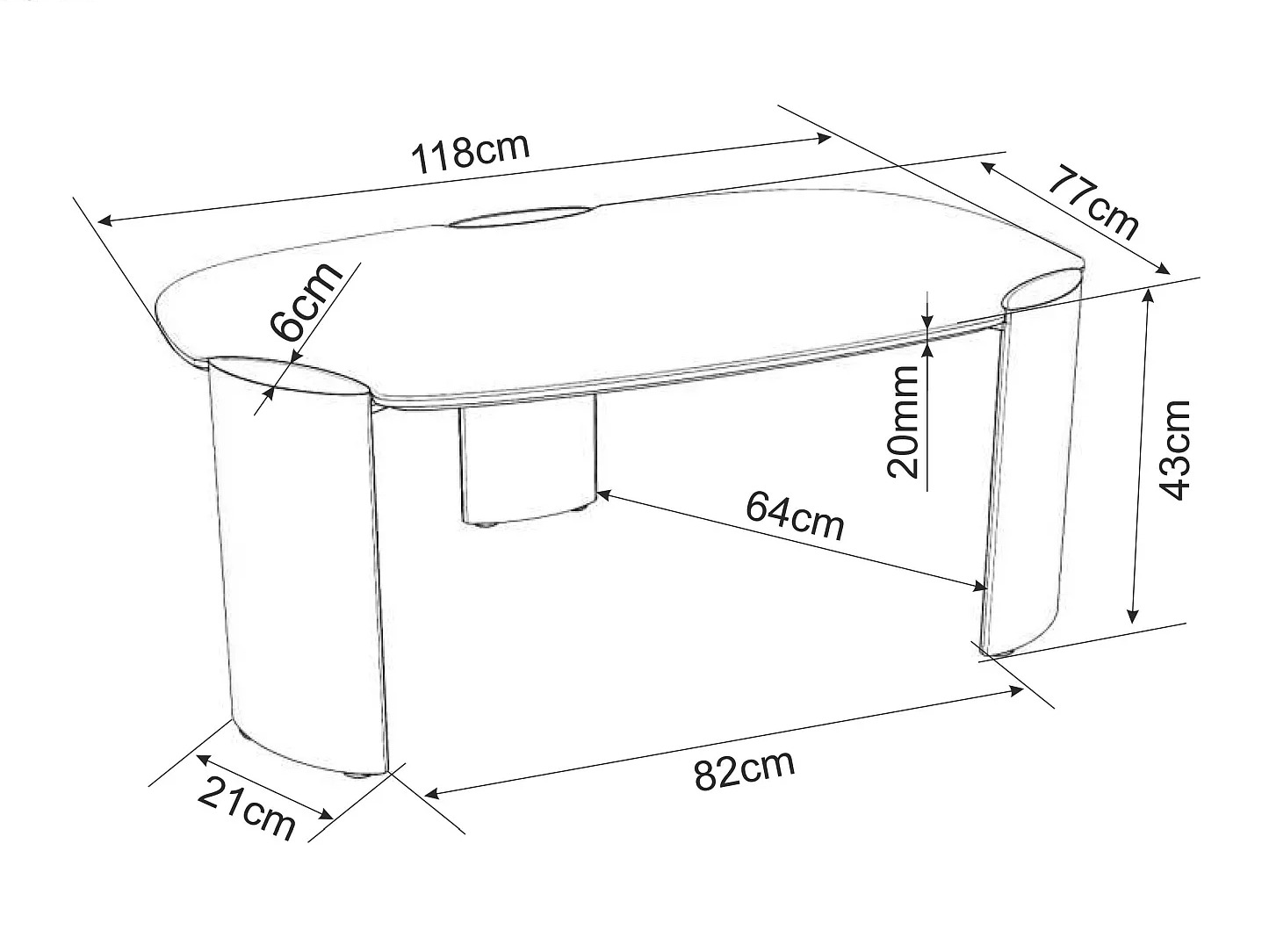 Coffee table Detroit 1021