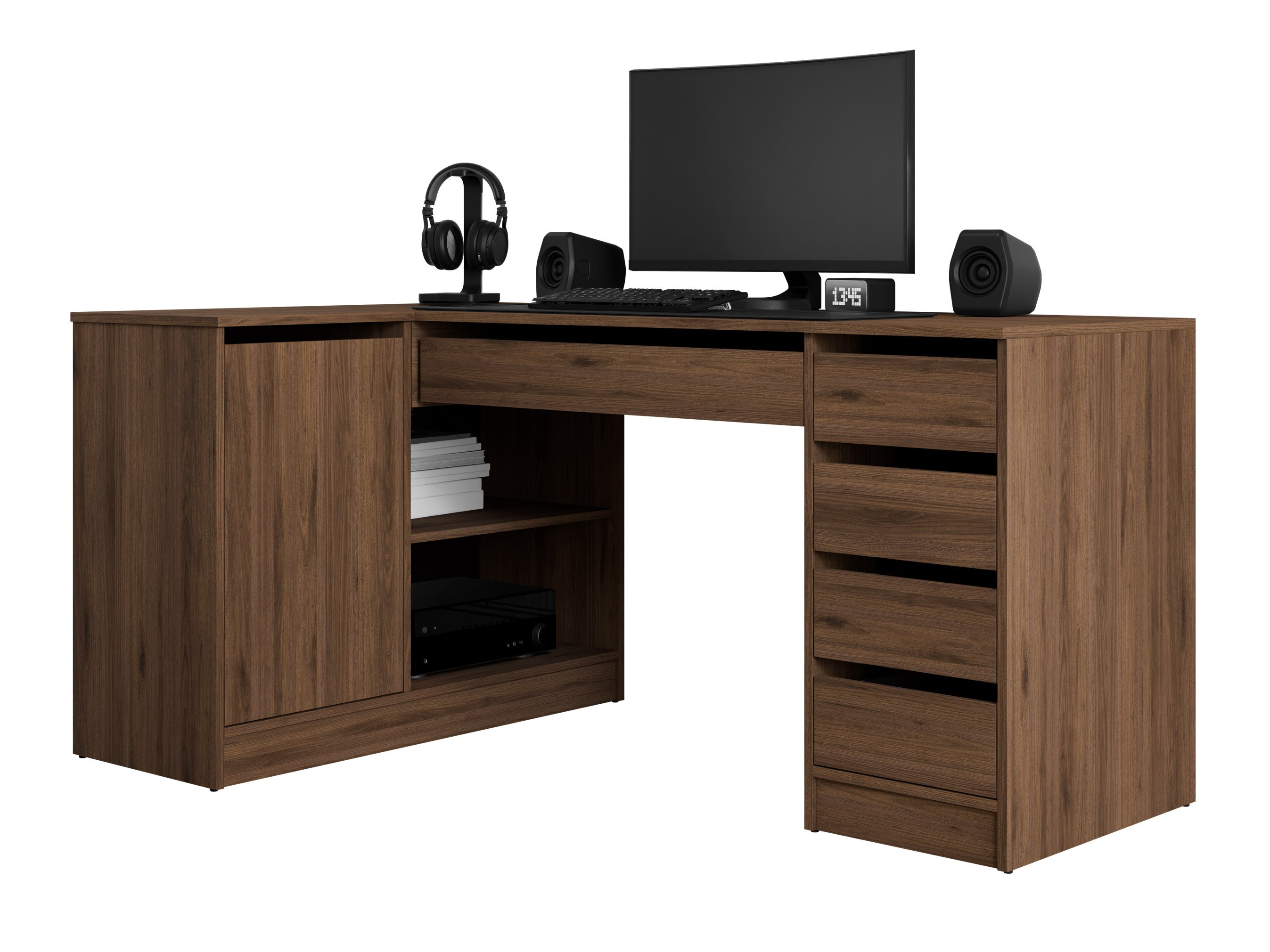 Corner desk Comfivo Terros III (Walnut)
