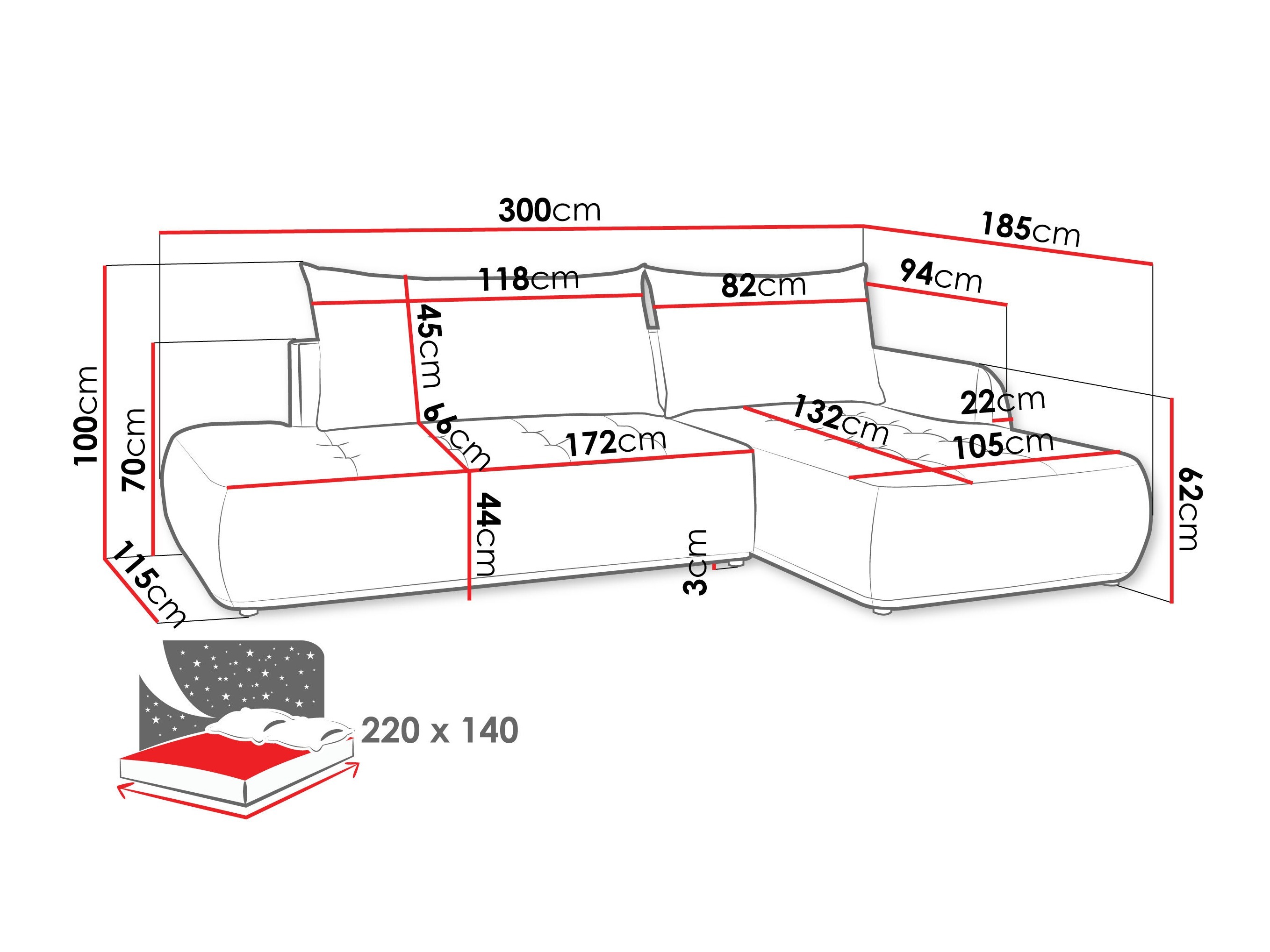 Corner sofa Sora I (Cruz 09)