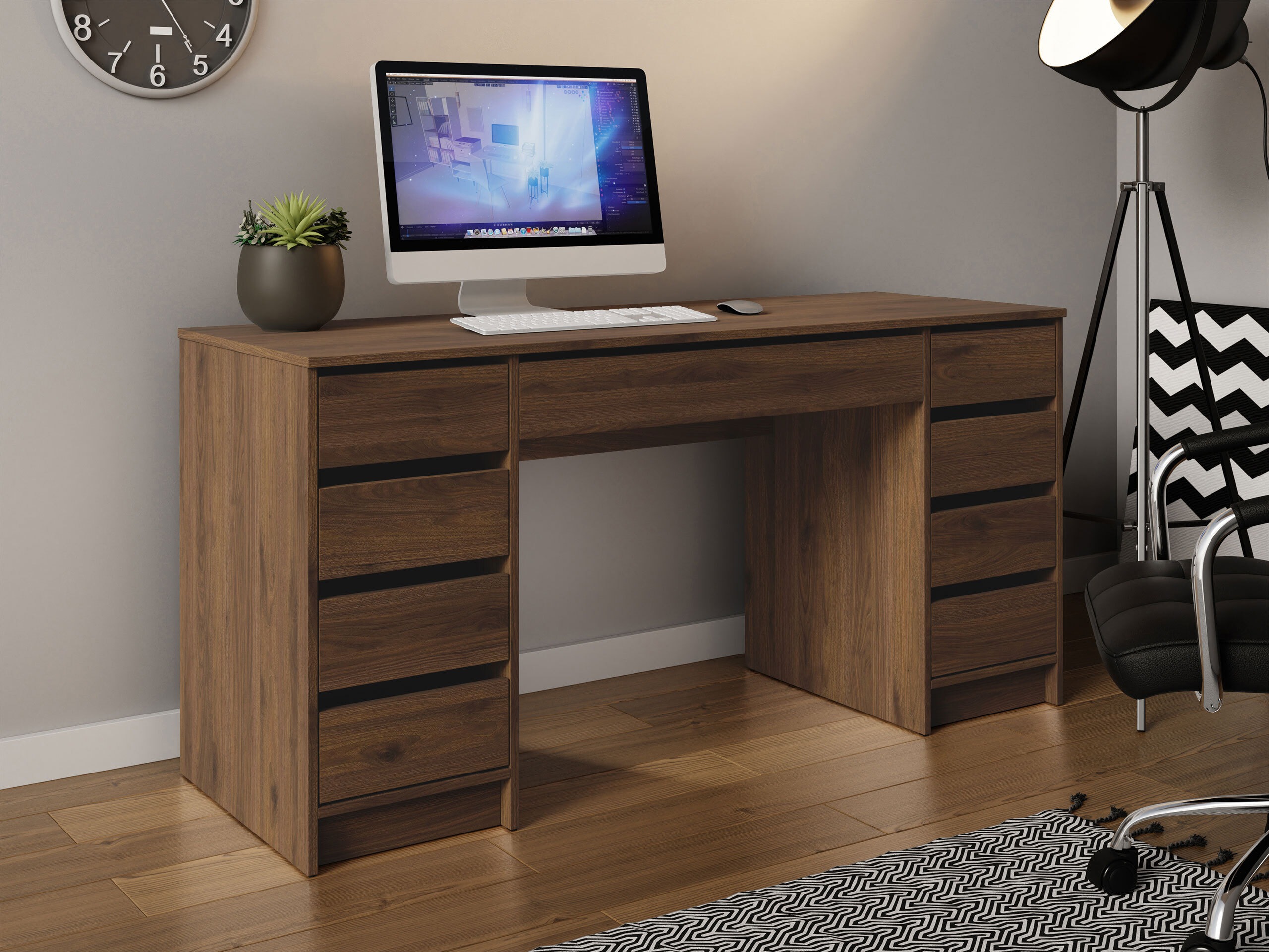 Desk Comfivo Terros II (Walnut)