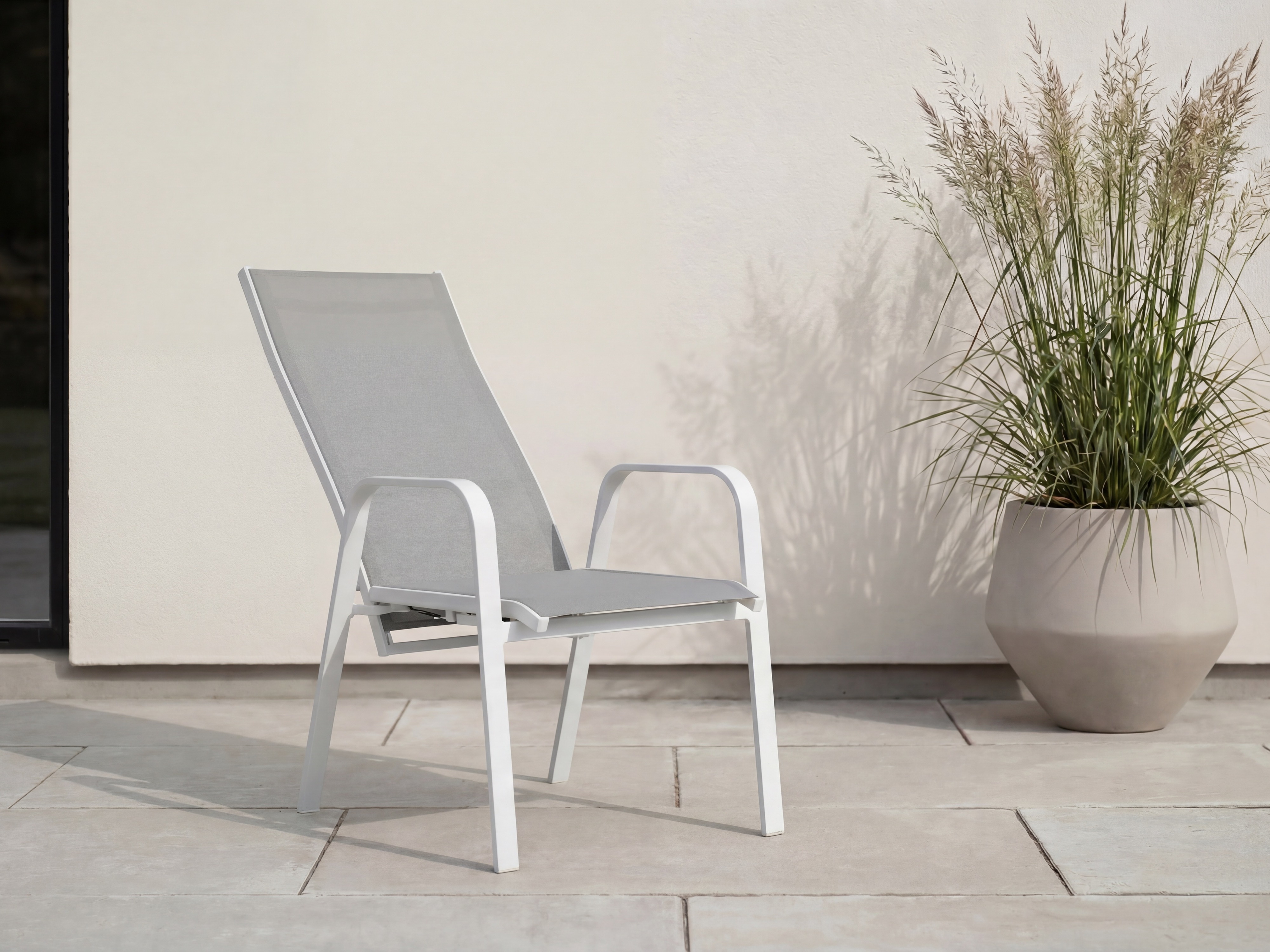 Outdoor chair Dallas 2776 (White + Grey)