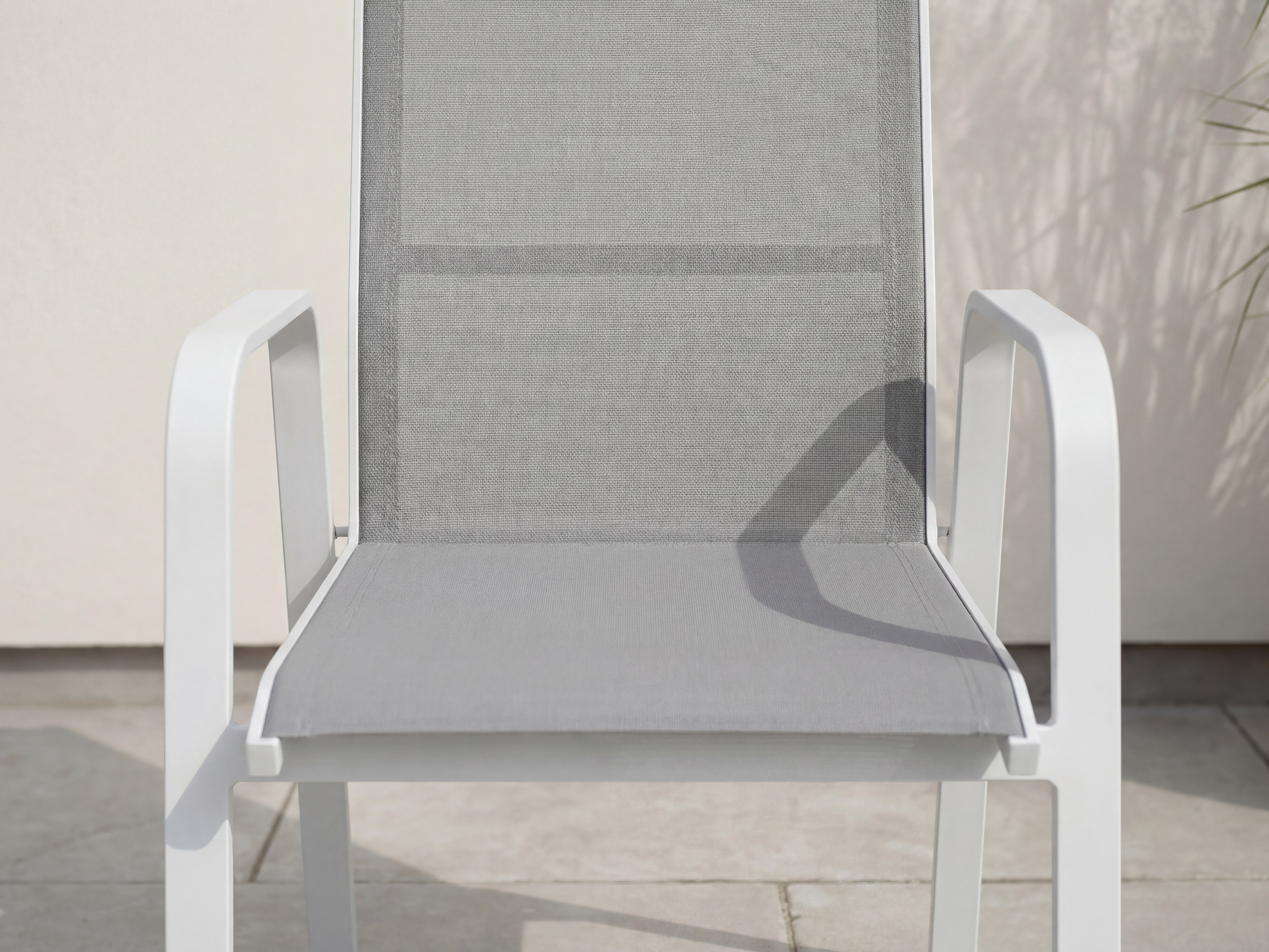 Outdoor chair Dallas 2776 (White + Grey)