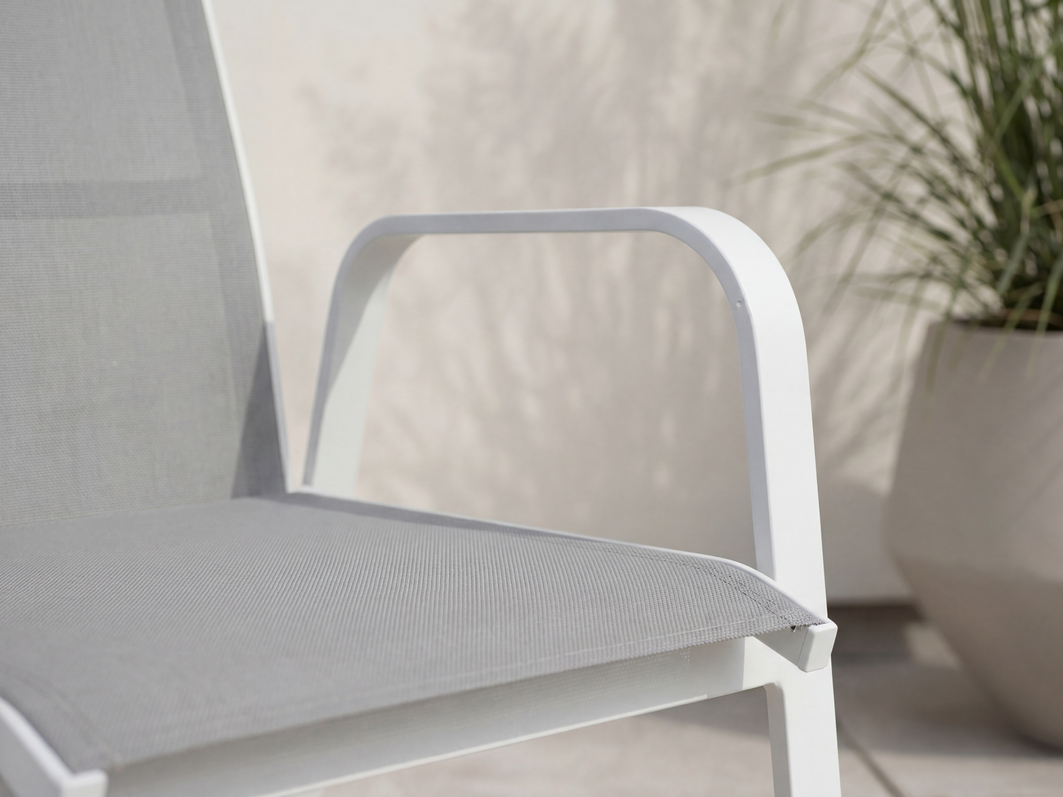 Outdoor chair Dallas 2776 (White + Grey)