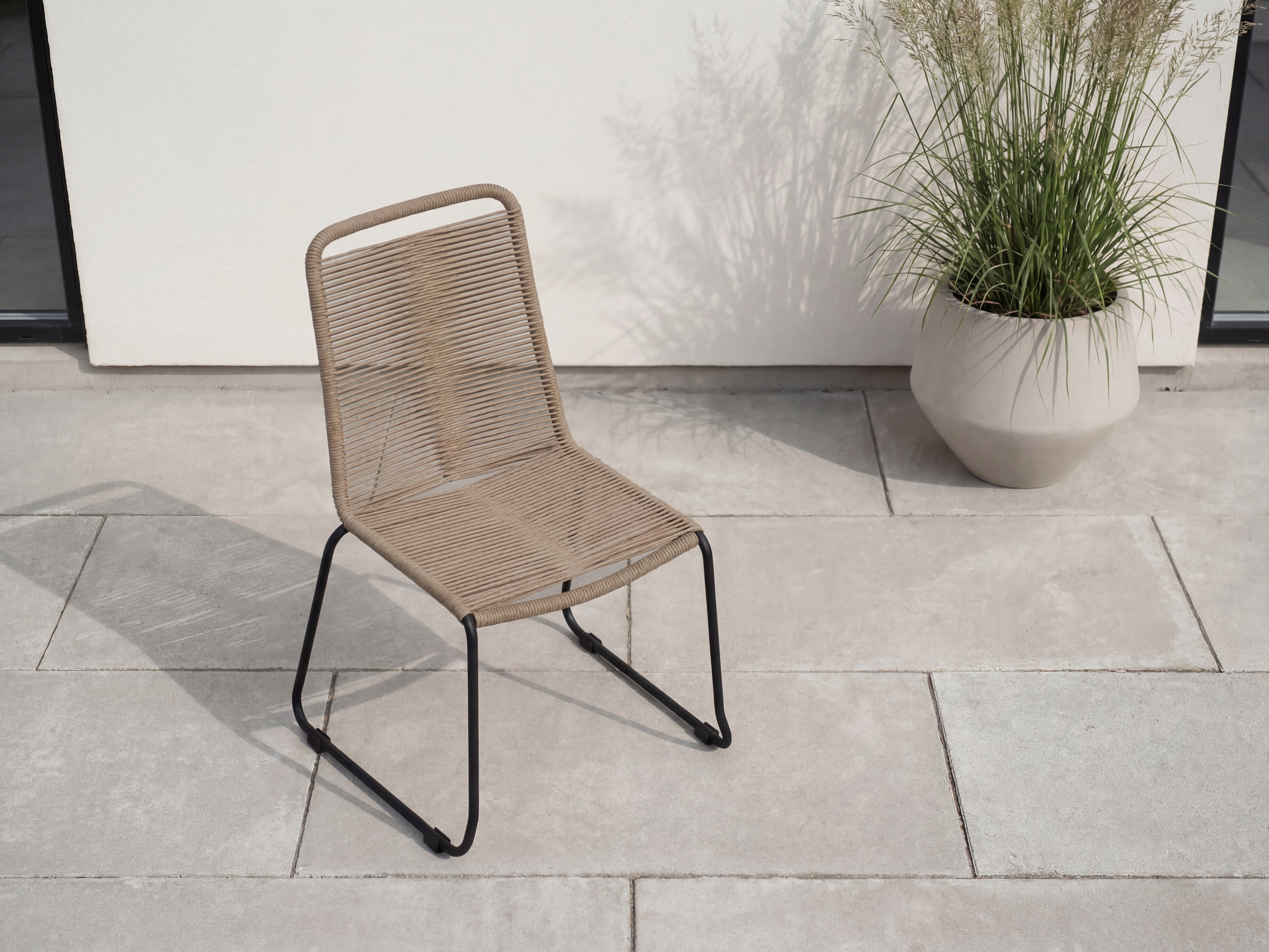 Outdoor chair Dallas 2820 (Light brown + Black)