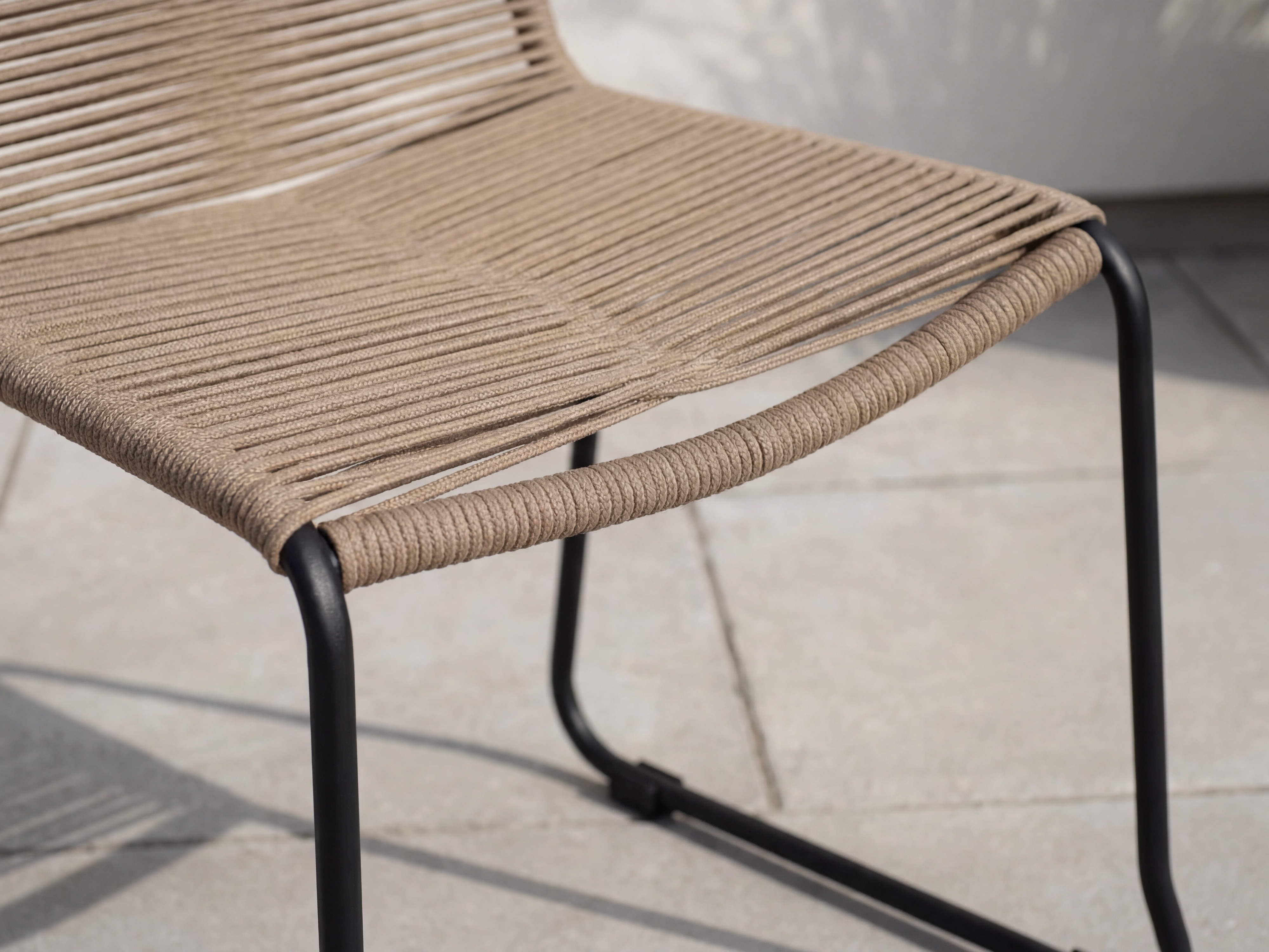 Outdoor chair Dallas 2820 (Light brown + Black)