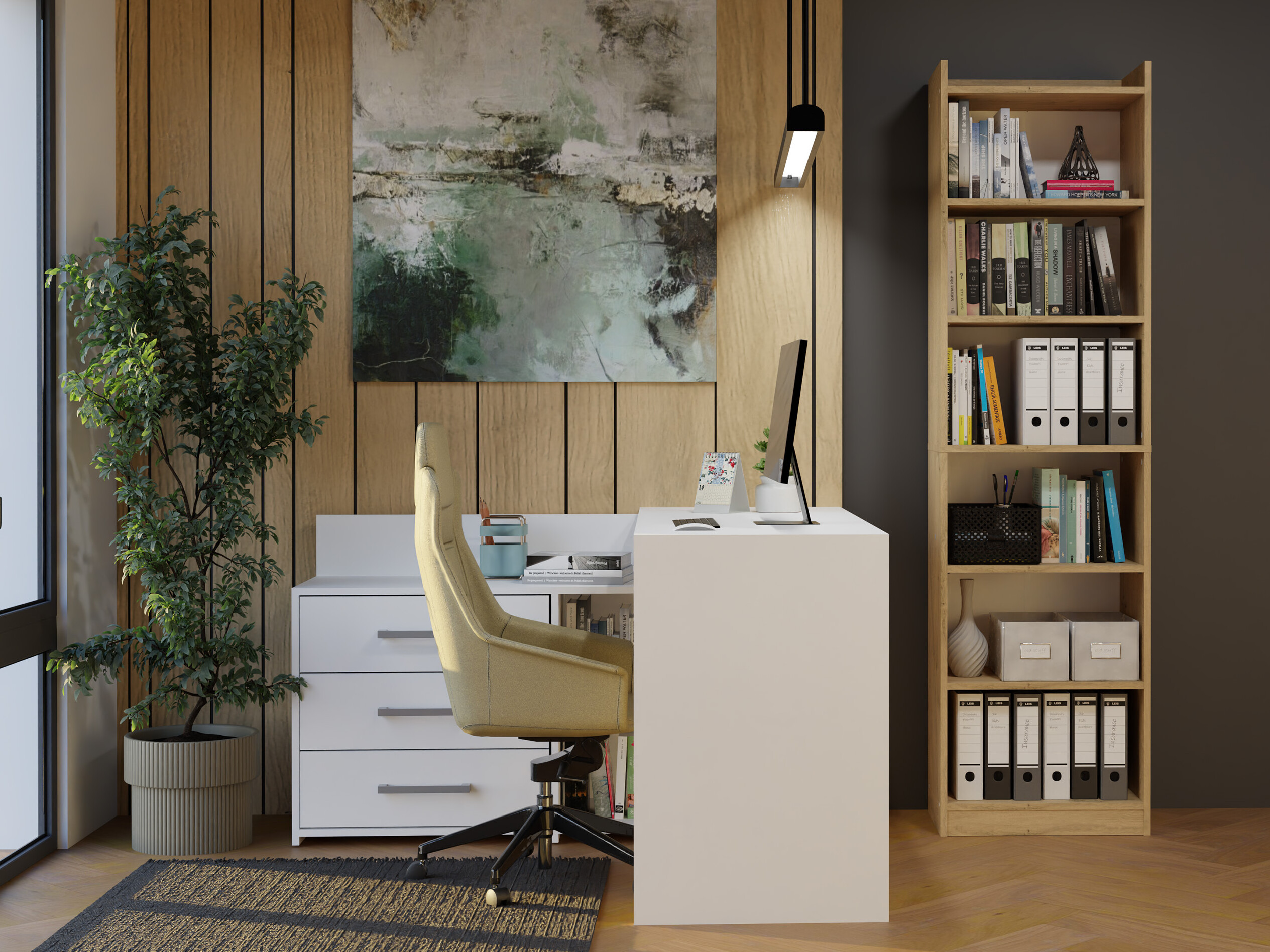 Bookcase Mandeville 380 (Artisan oak)