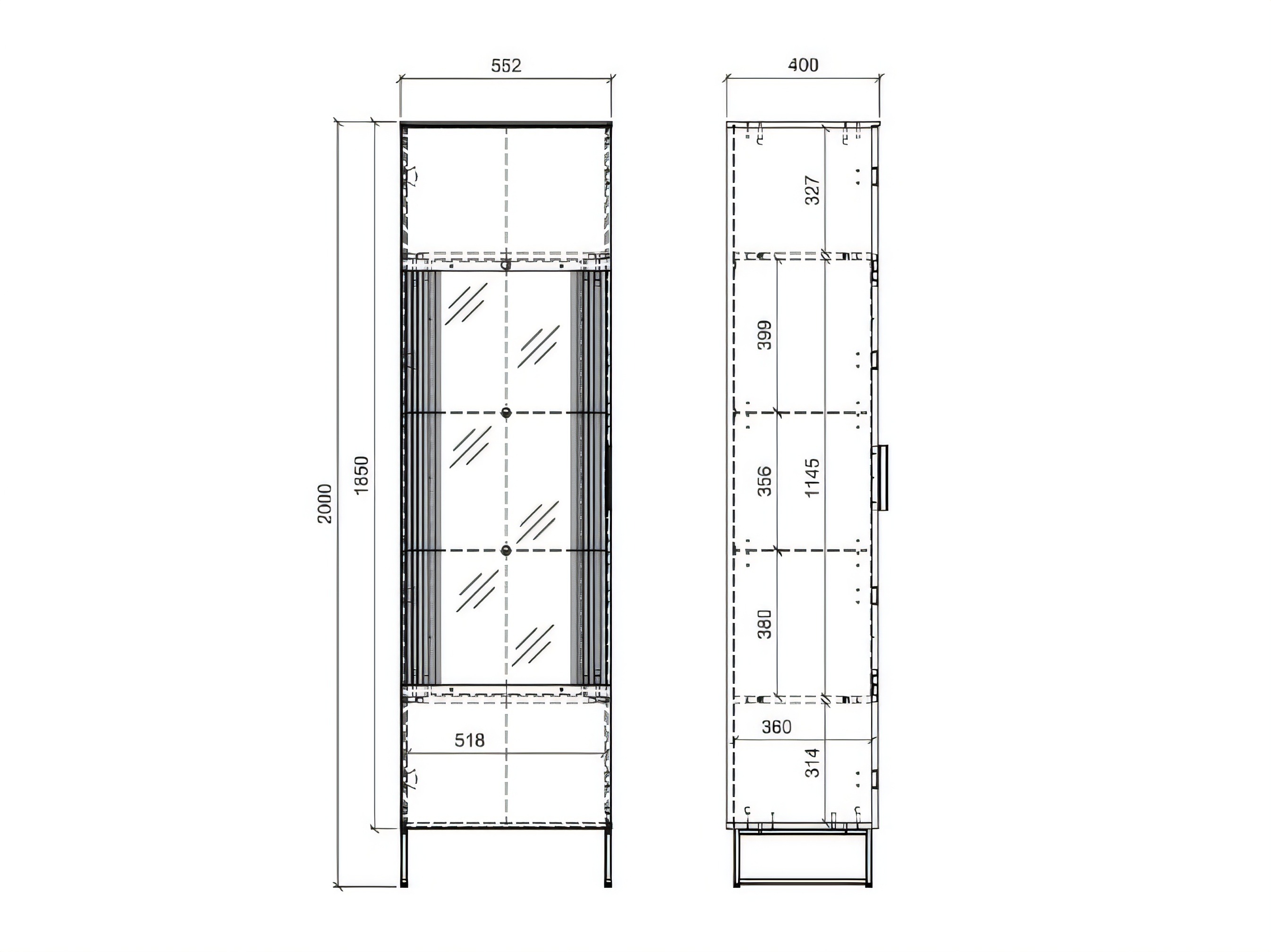 Bookcase Morevae 102