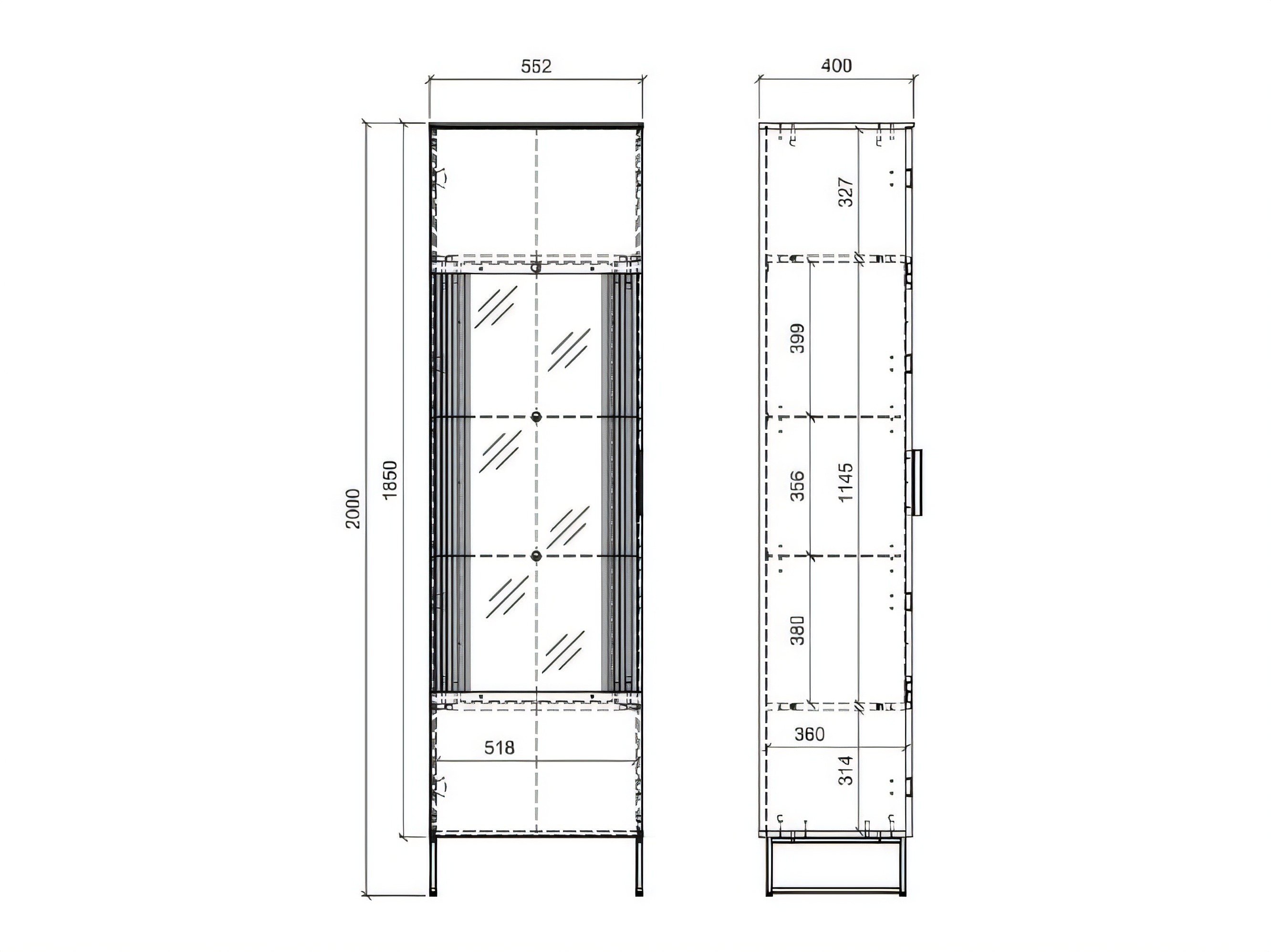 Bookcase Morevae 102