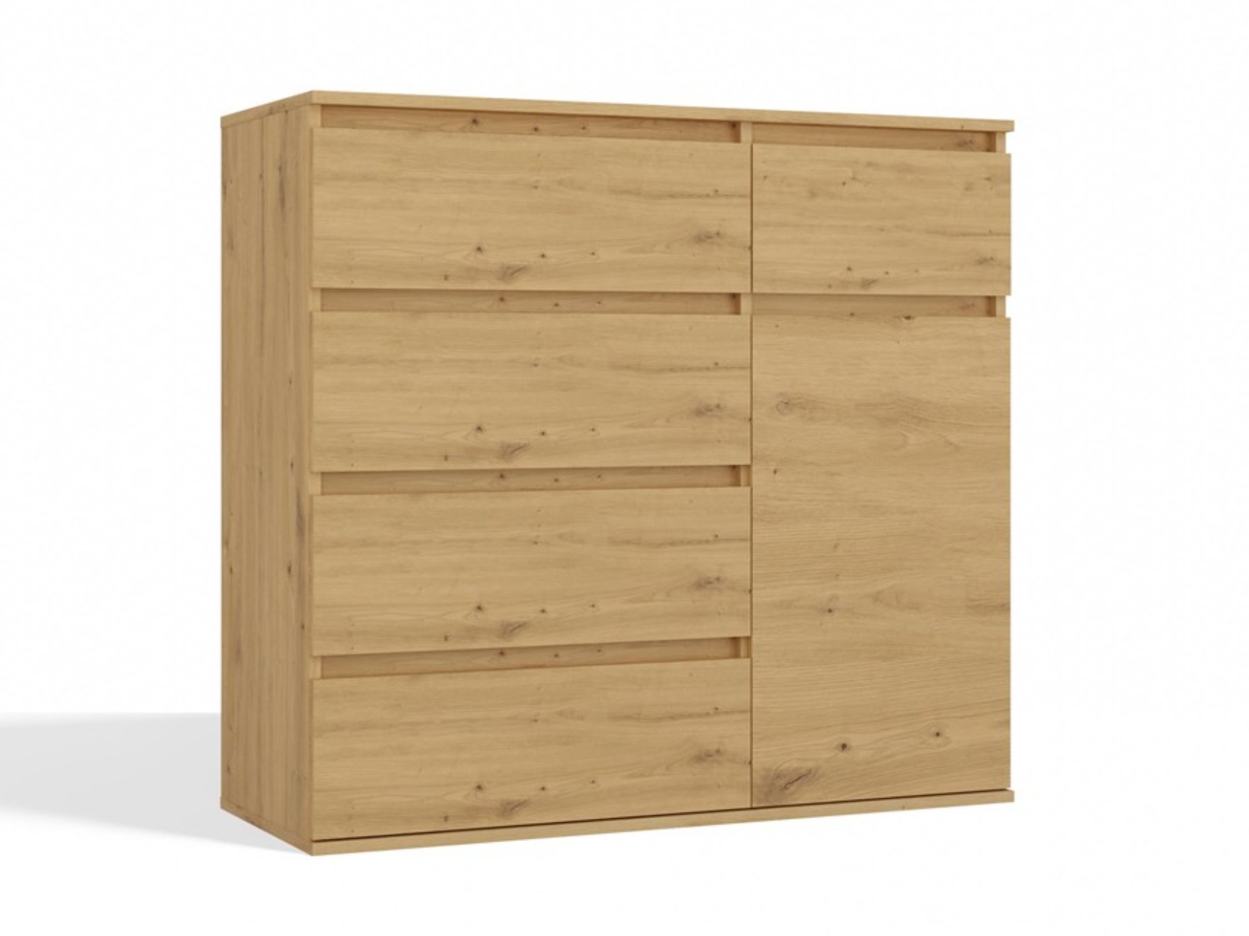 Chest of drawers Elbvelu 136 (Artisan oak)