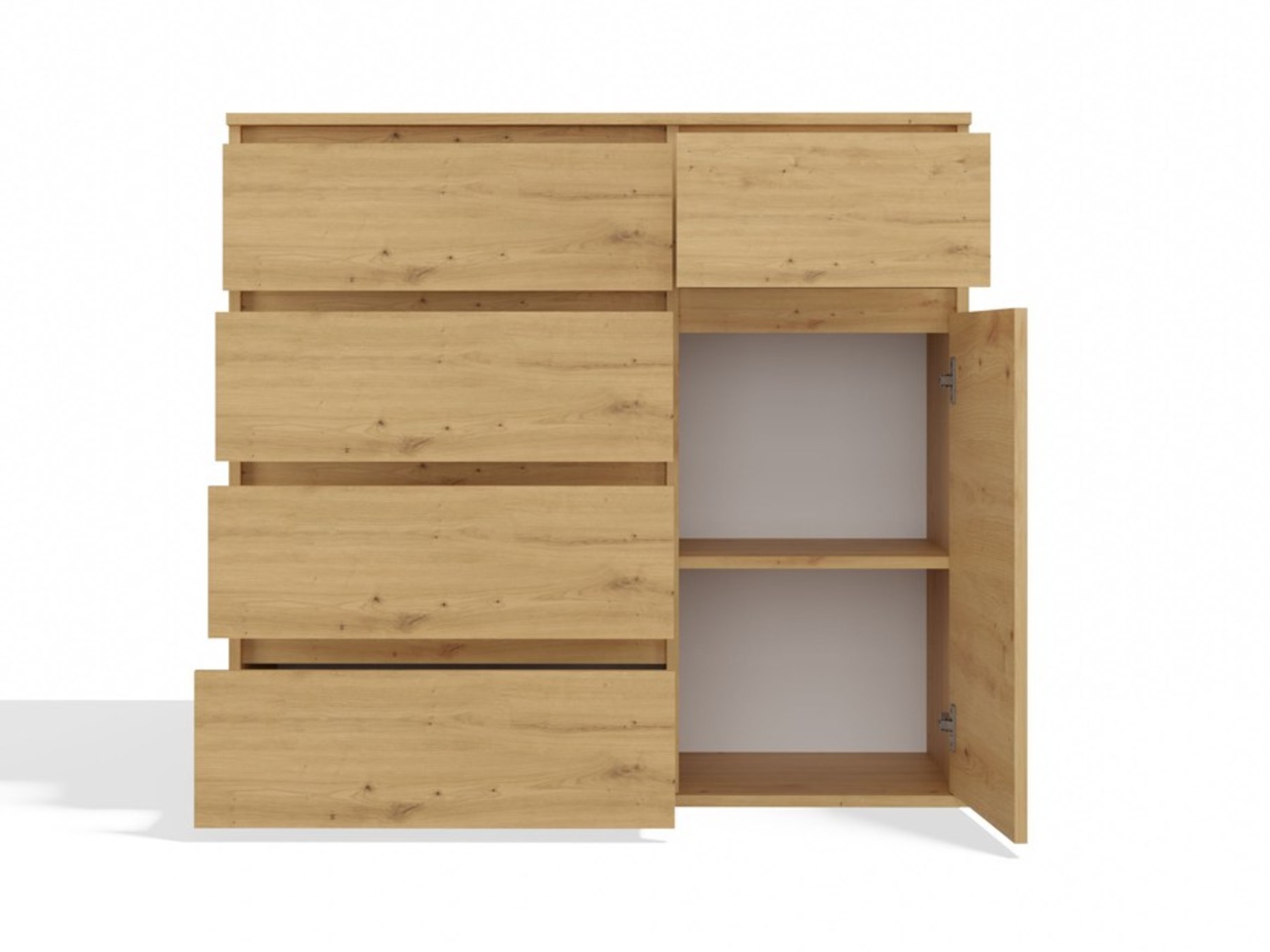 Chest of drawers Elbvelu 136 (Artisan oak)