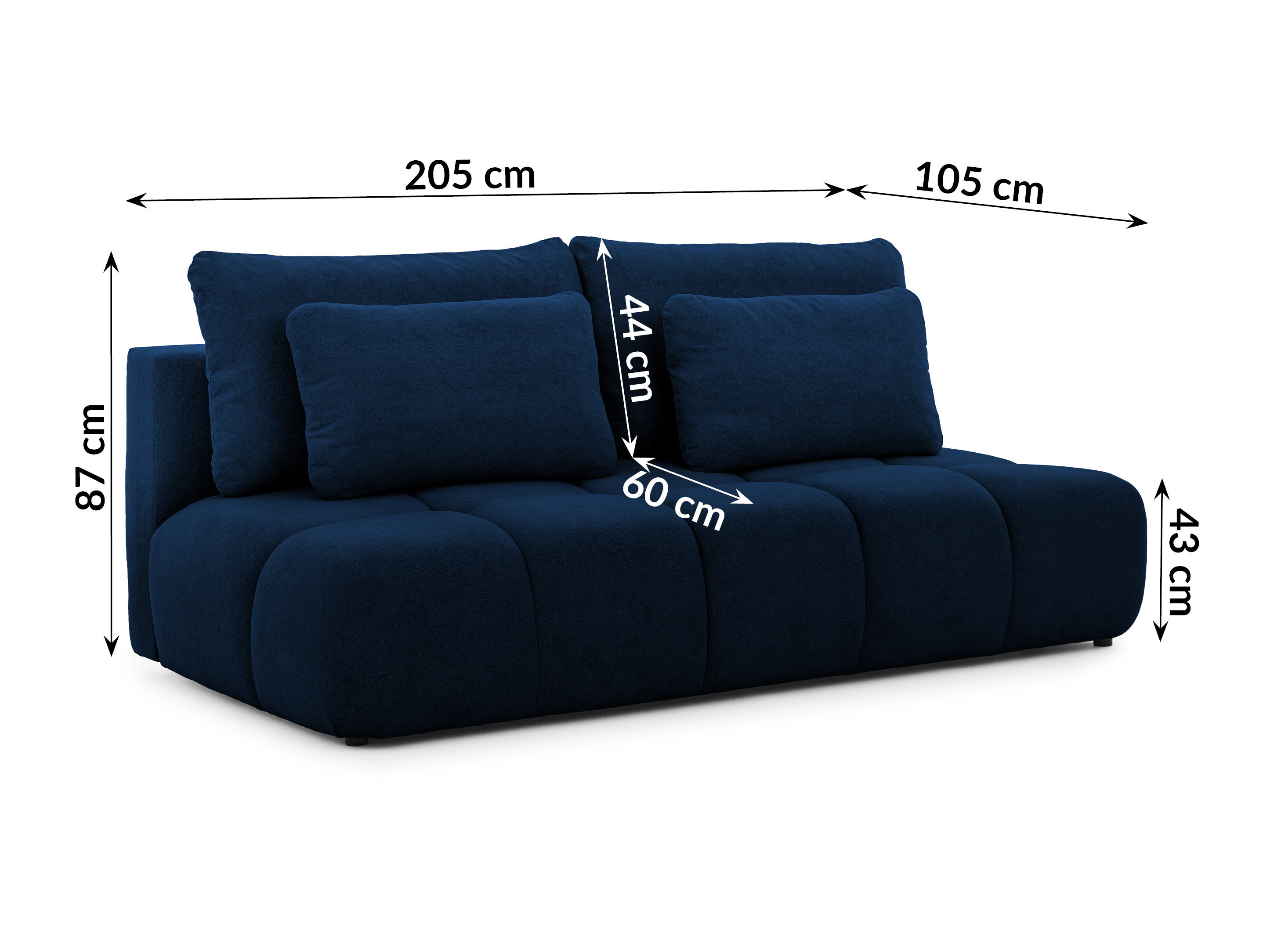 Sofa bed Rocklin 203 (Soft Plush 17)