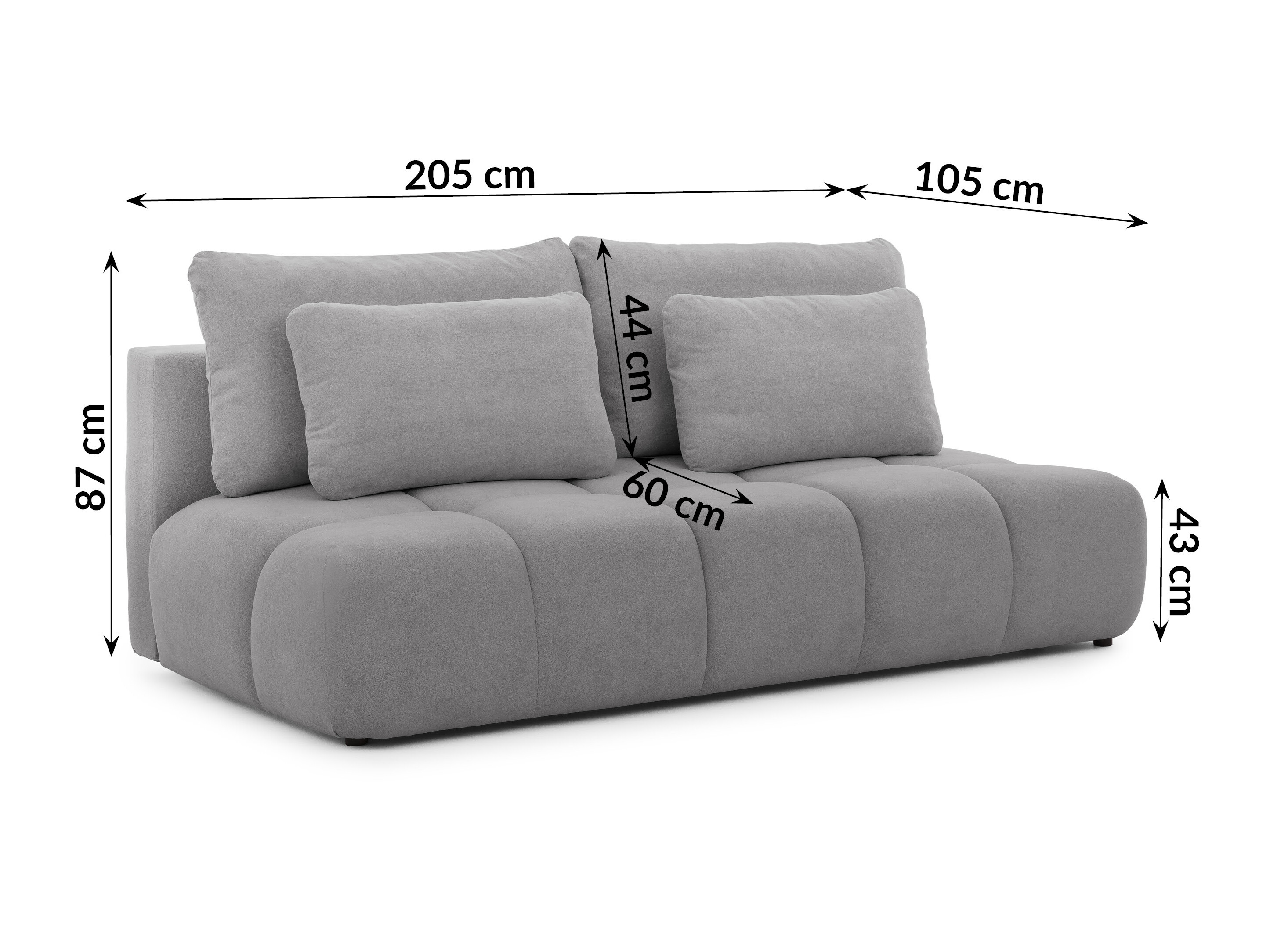 Sofa bed Rocklin 203 (Soft Plush 20)
