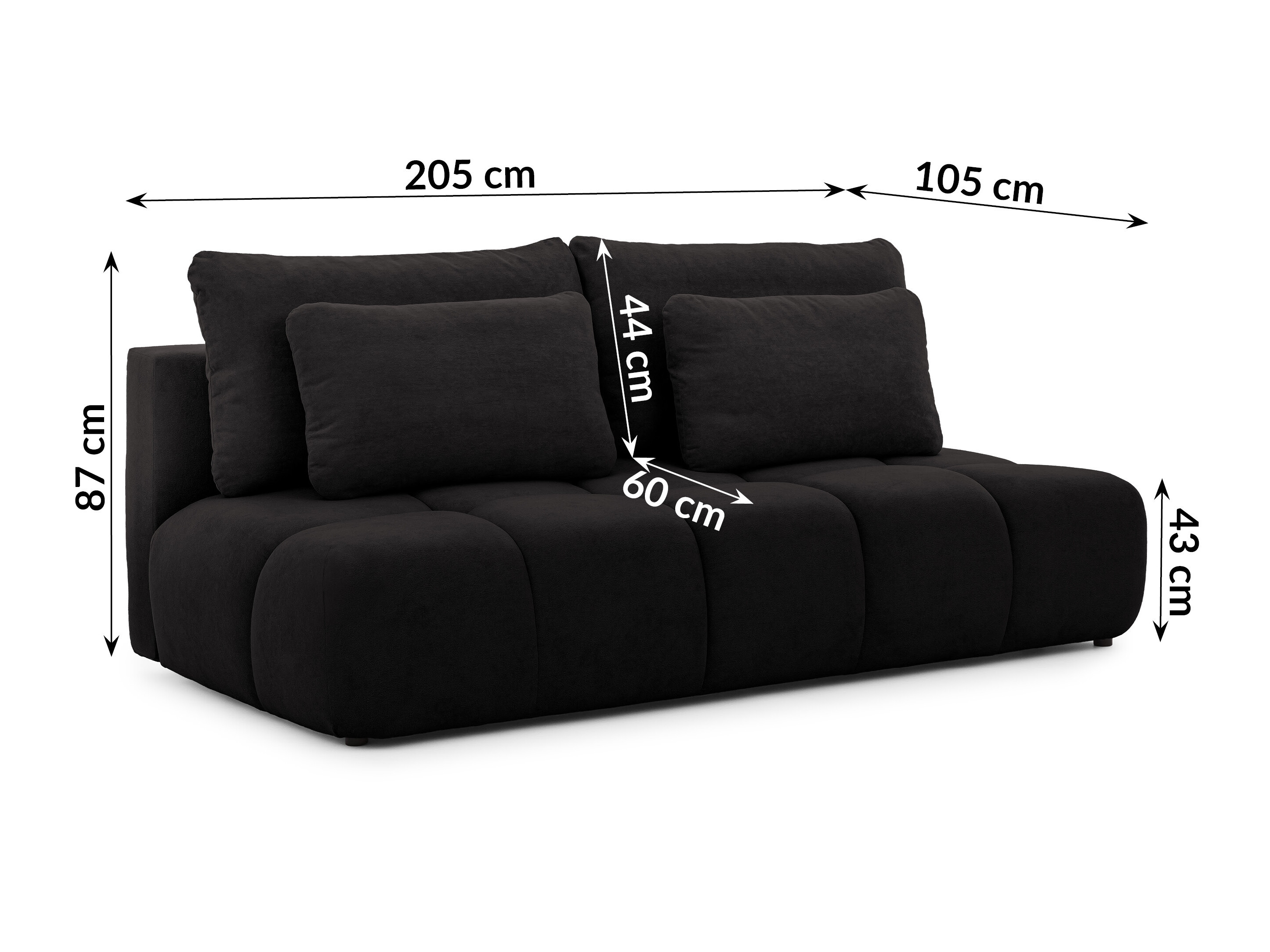 Sofa bed Rocklin 203 (Soft Plush 22)