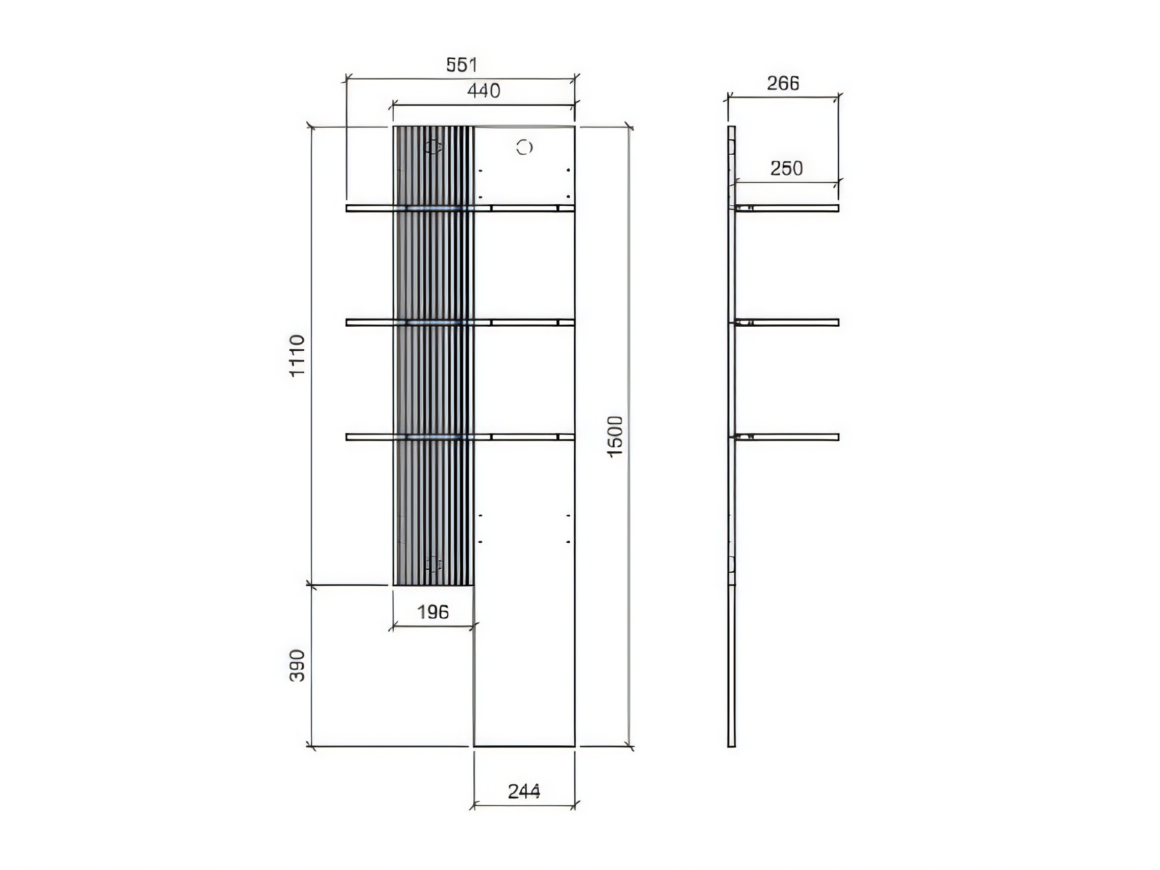 Wall shelf Morevae 104