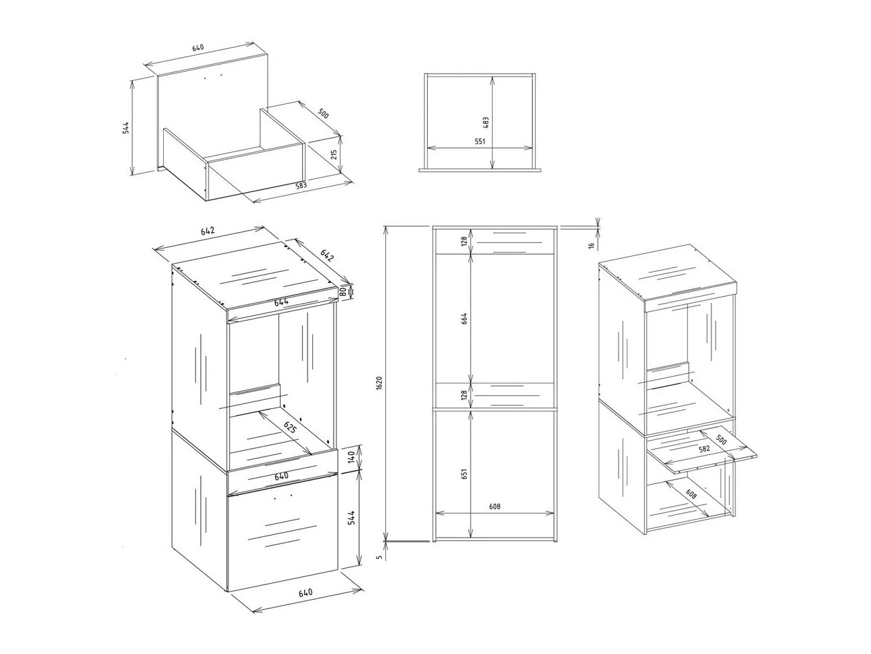Bathroom shelf Balelbo 110 (Artisan oak)