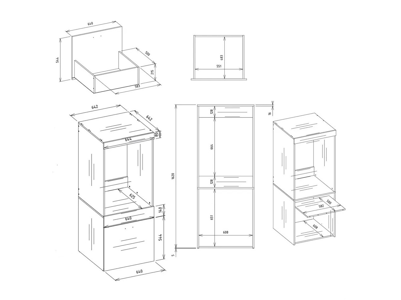 Bathroom shelf Balelbo 110 (White)