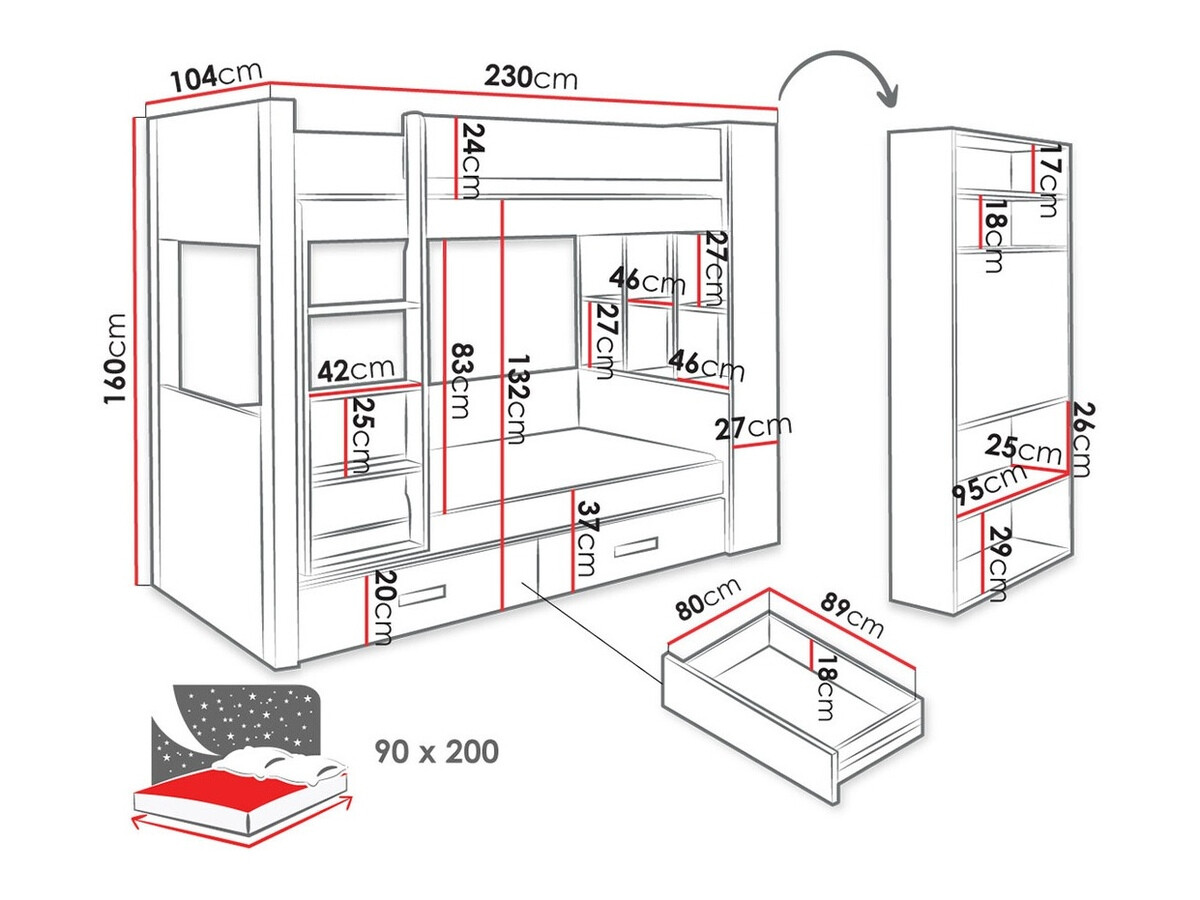 Bunk bed SI232