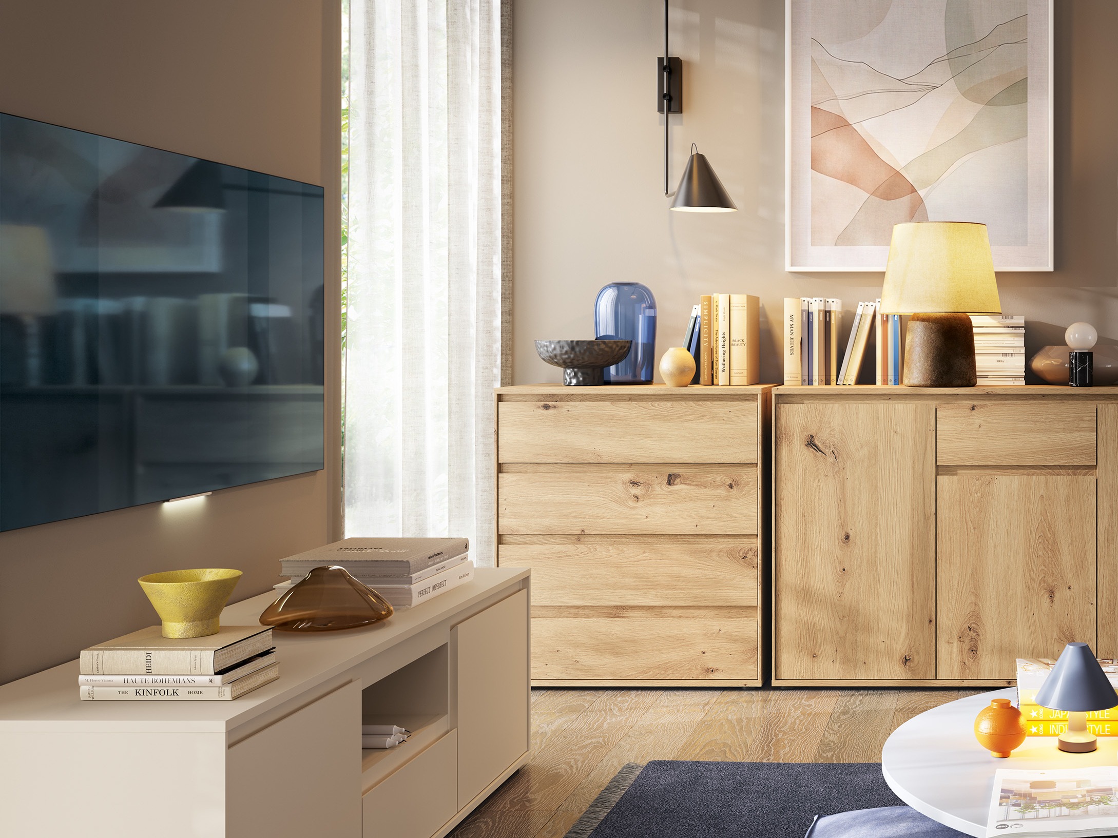 Chest of drawers Torfiou 109 (Artisan oak)