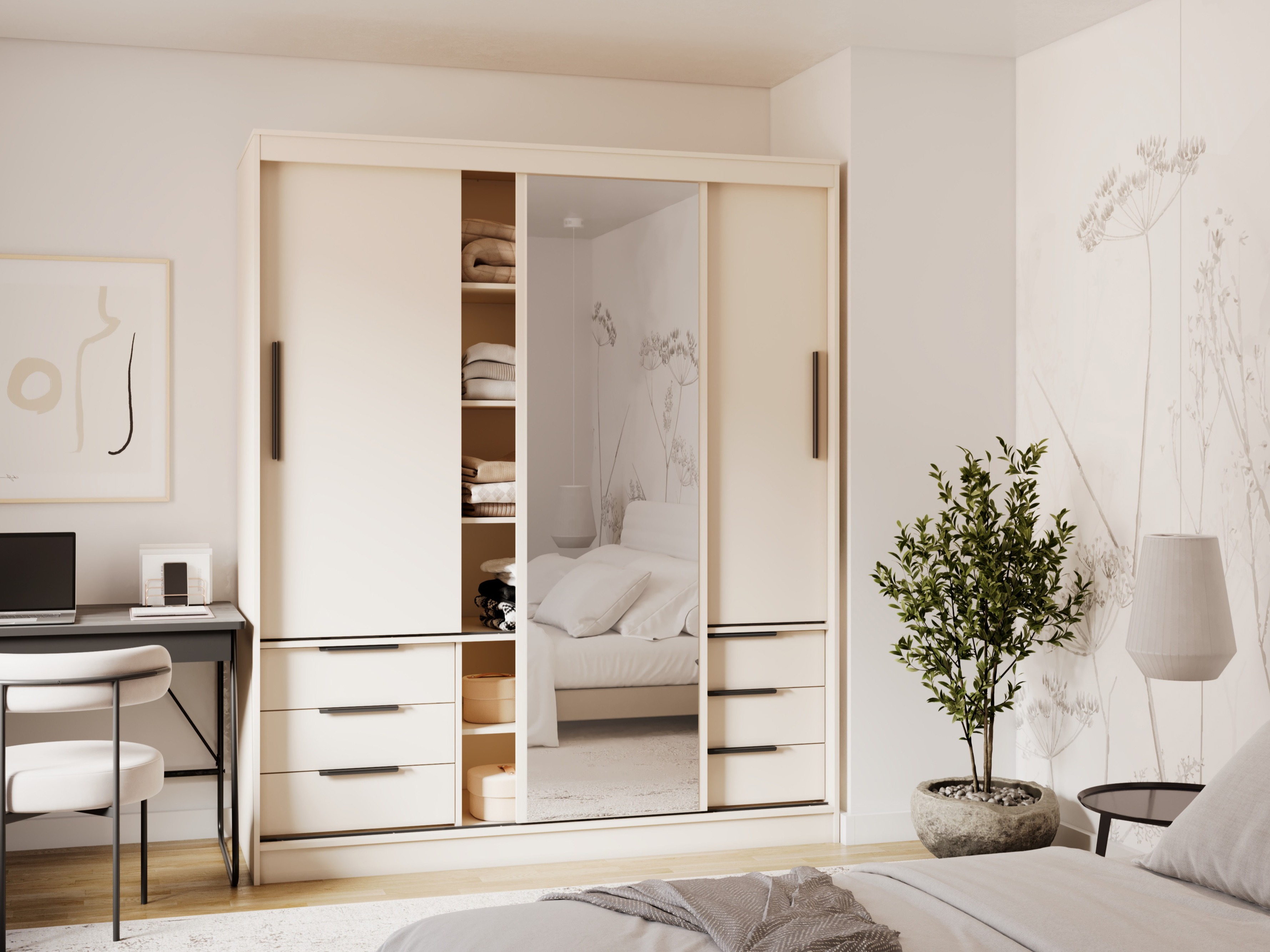 Wardrobe Fresno 184 (Beige)