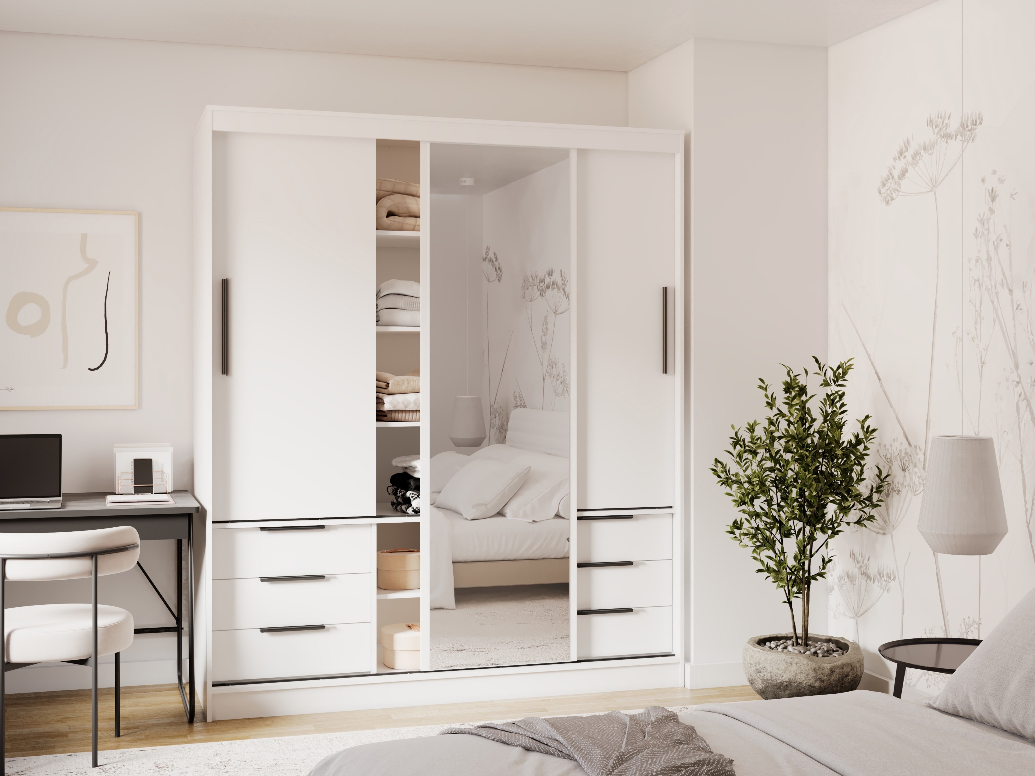 Wardrobe Fresno 184 (White)