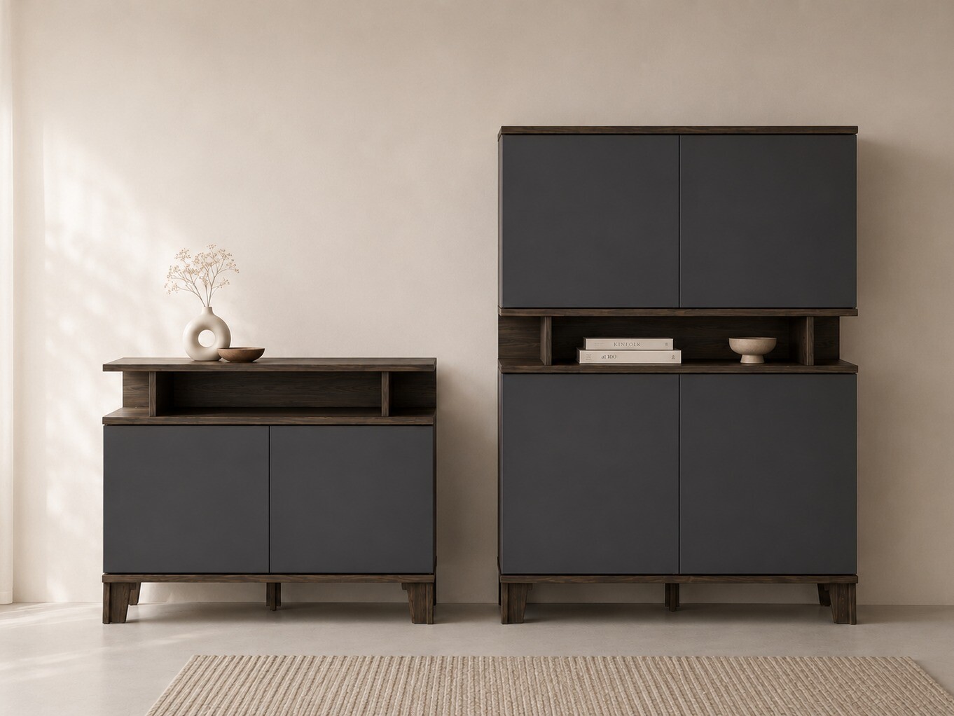 Bookcase Evarveru 106 (Anthracite)