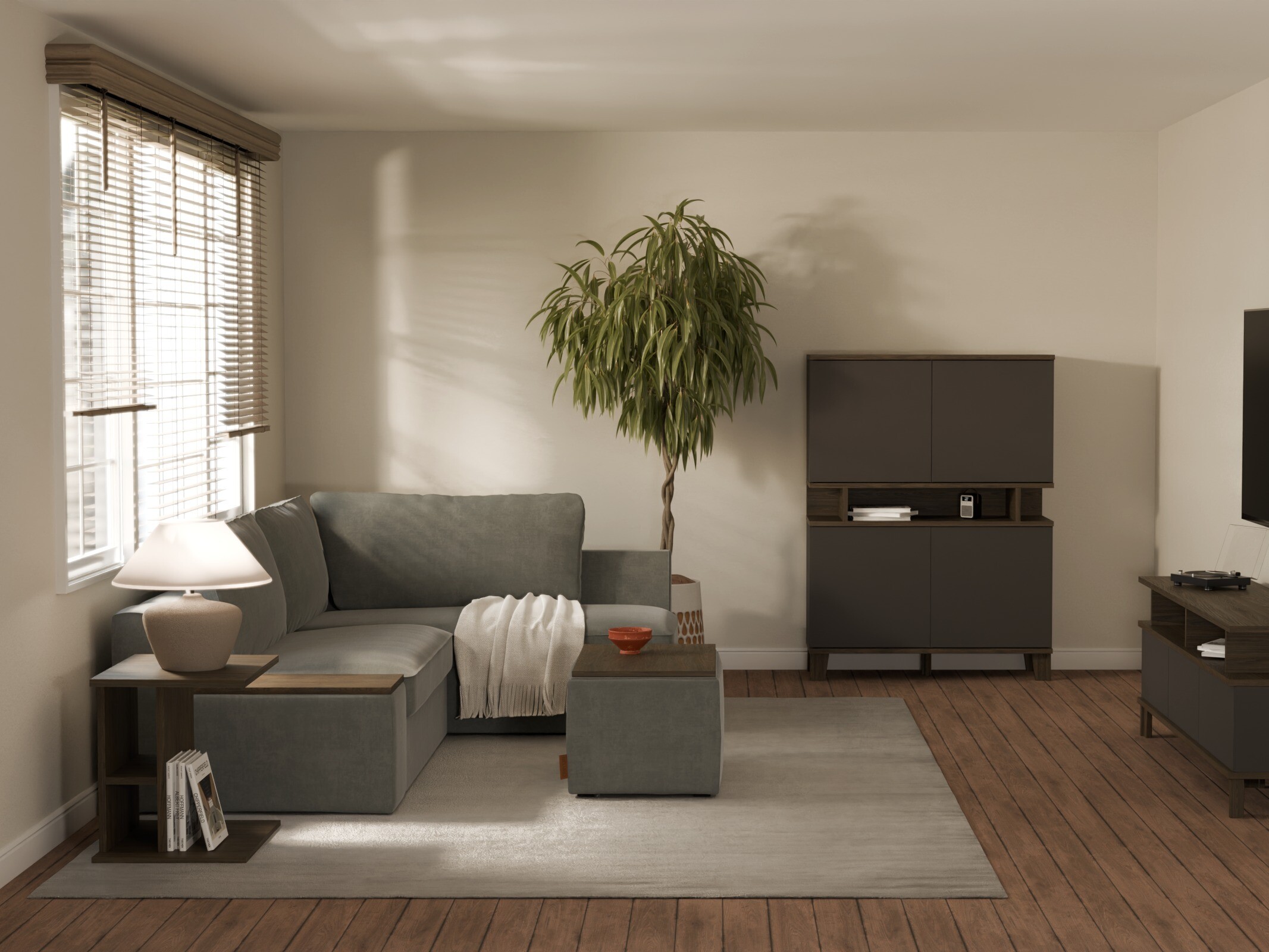 Bookcase Evarveru 106 (Anthracite)