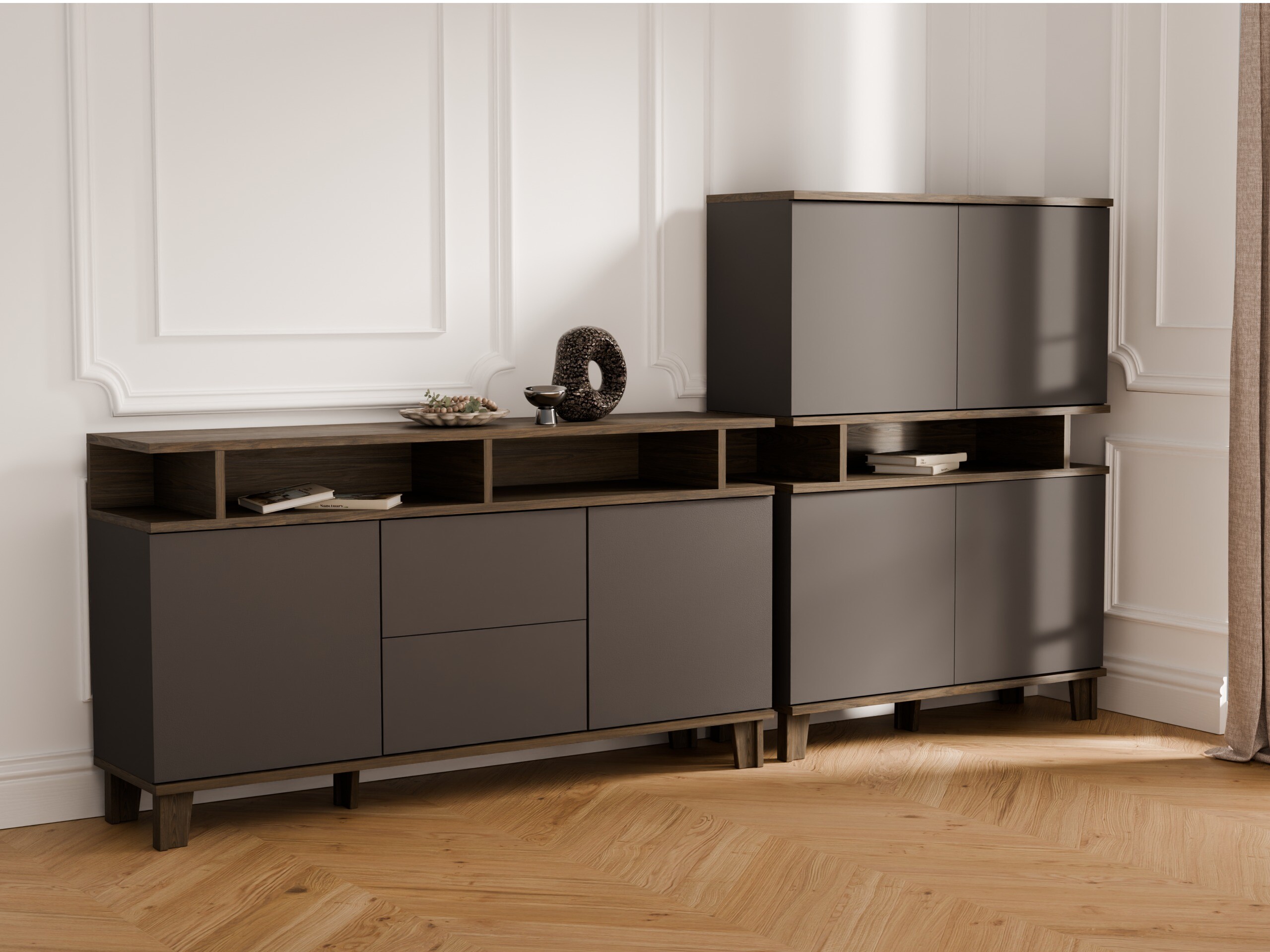 Bookcase Evarveru 106 (Anthracite)