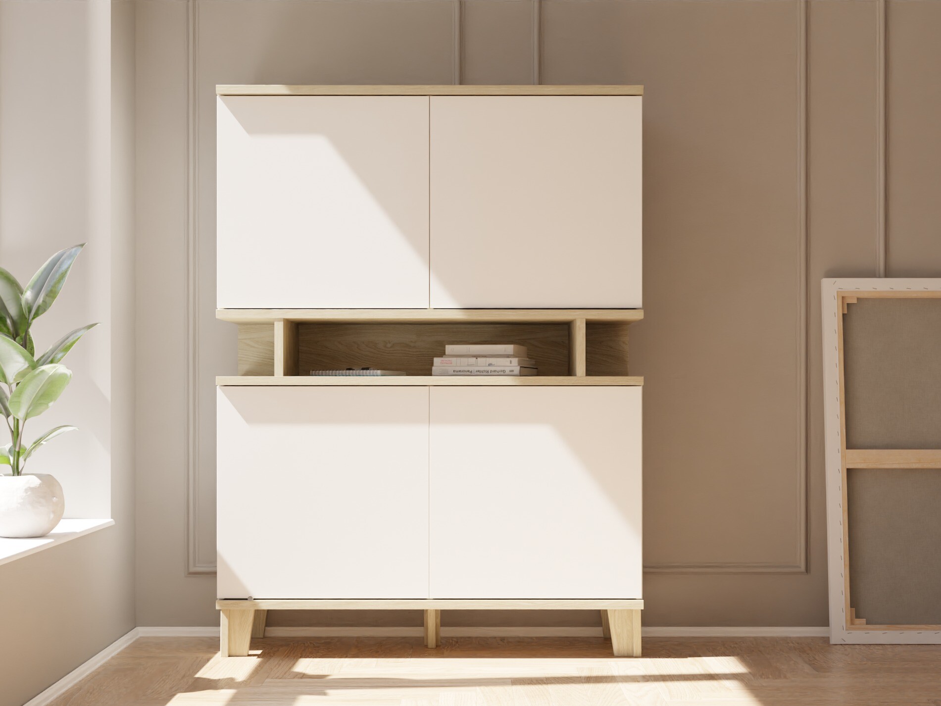 Bookcase Evarveru 106 (Cashmere)