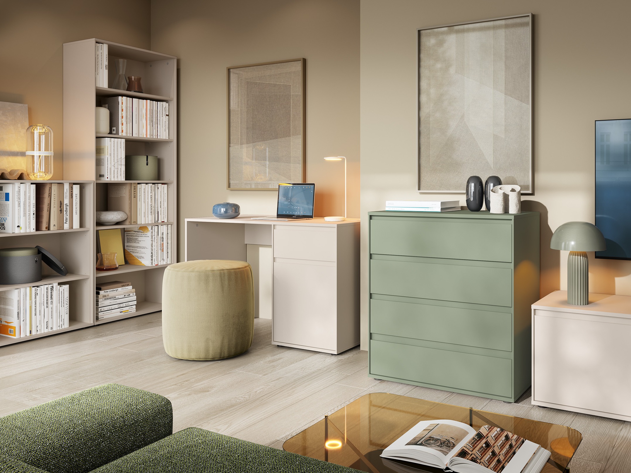 Bookcase Torfiou 113 (Cashmere)