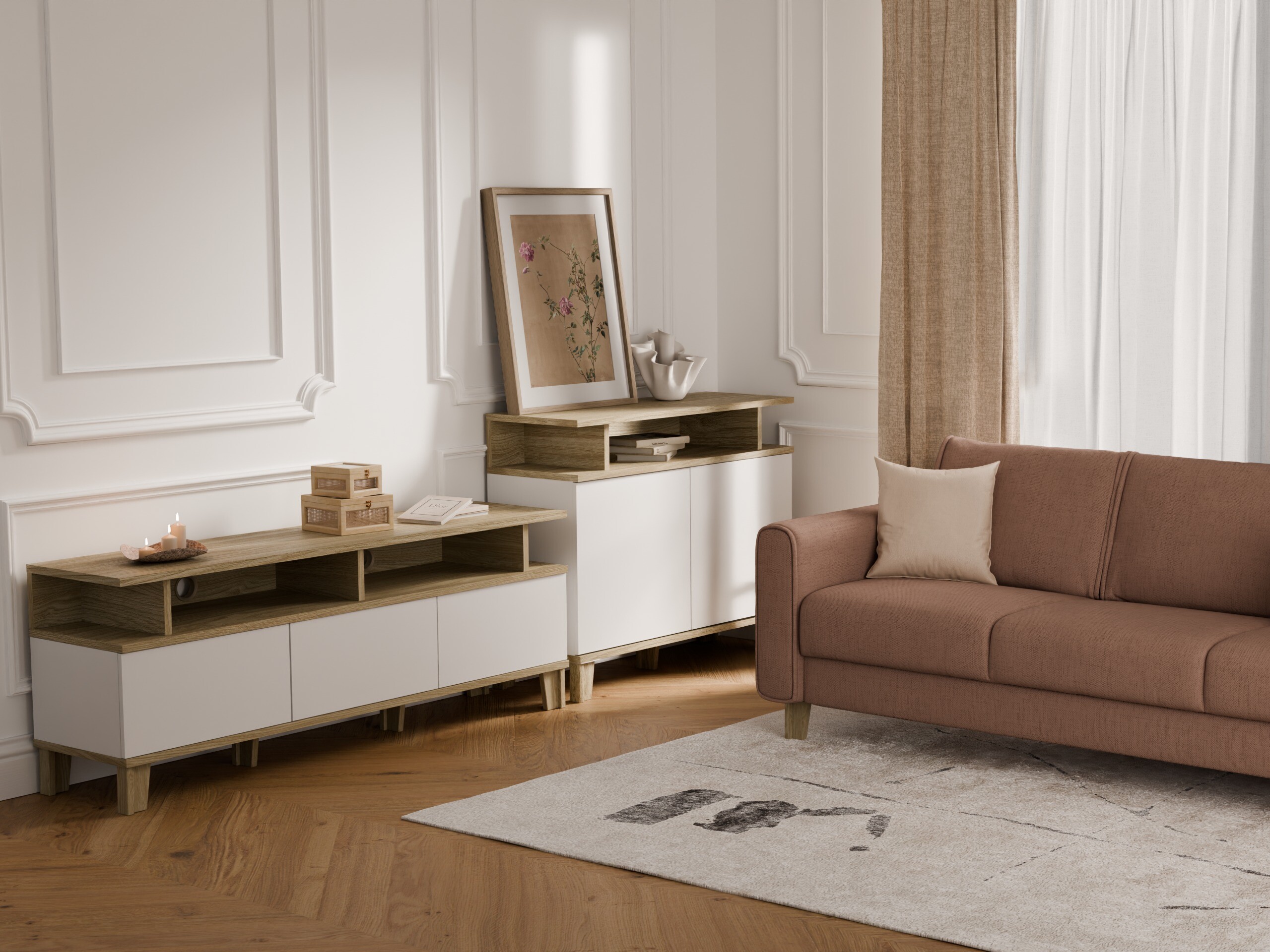 TV stand Evarveru 101 (Cashmere)
