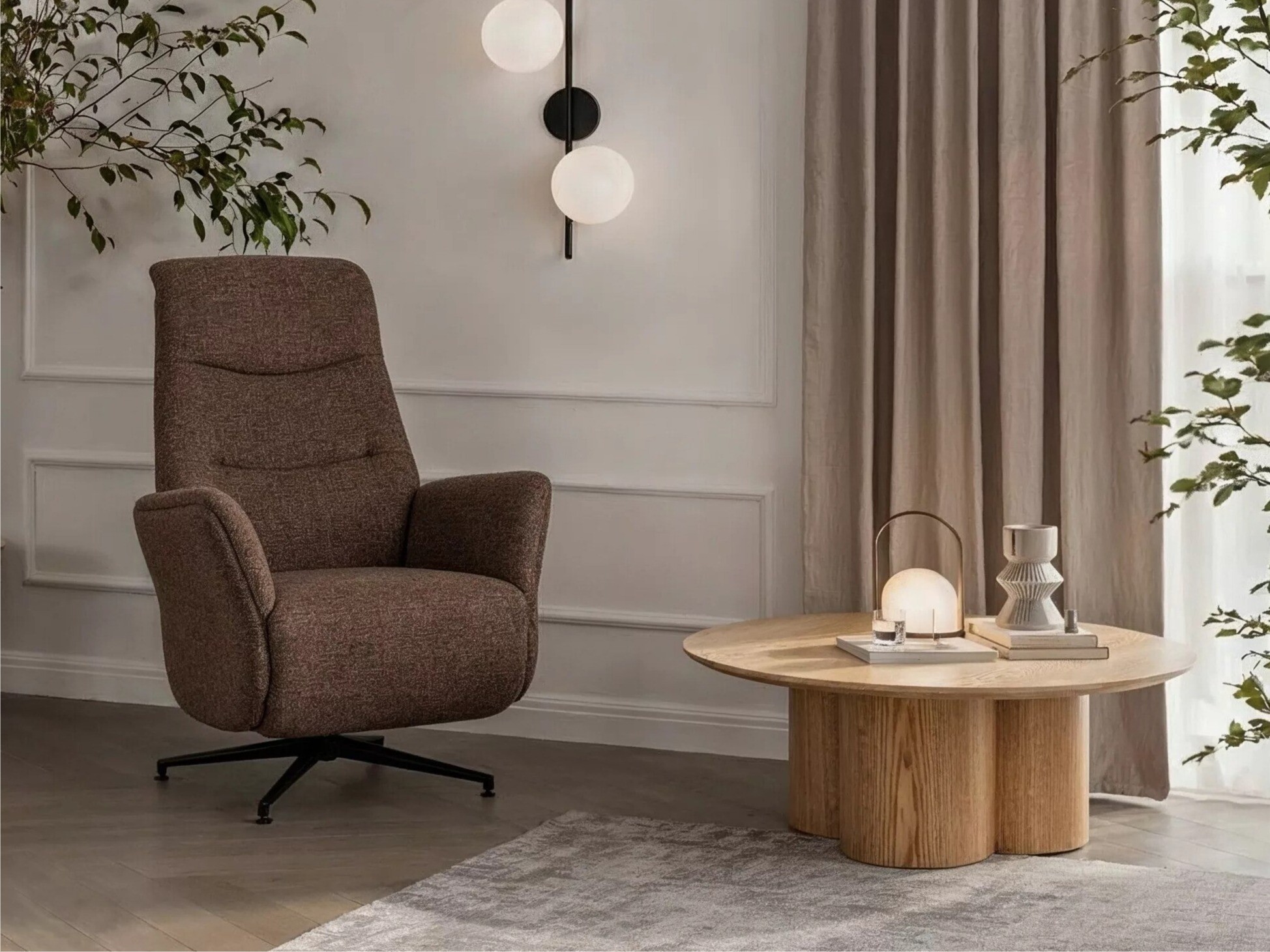 Armchair recliner Detroit 1031 (Raven 45)