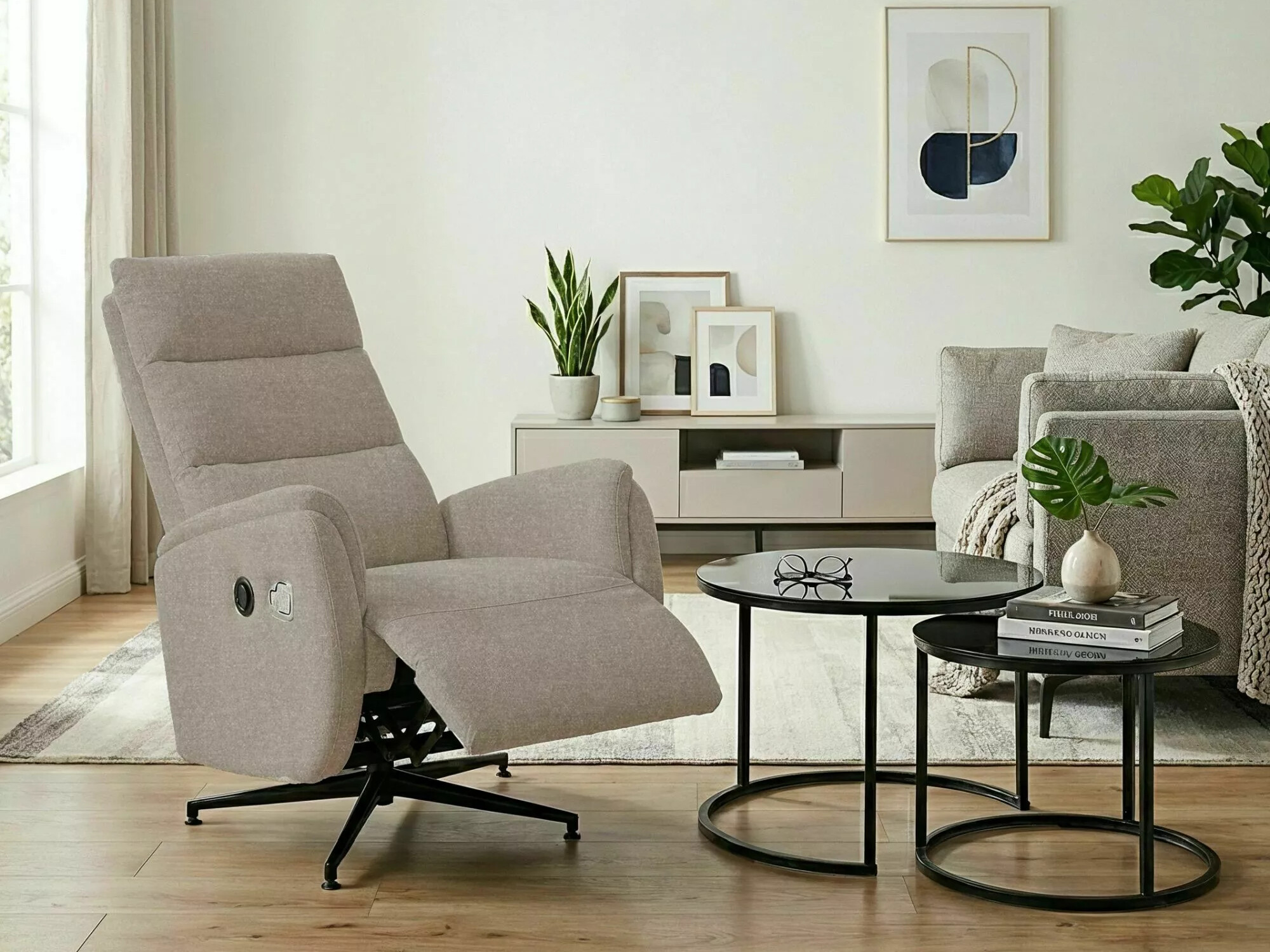 Armchair recliner Detroit 1032 (Raven 30)