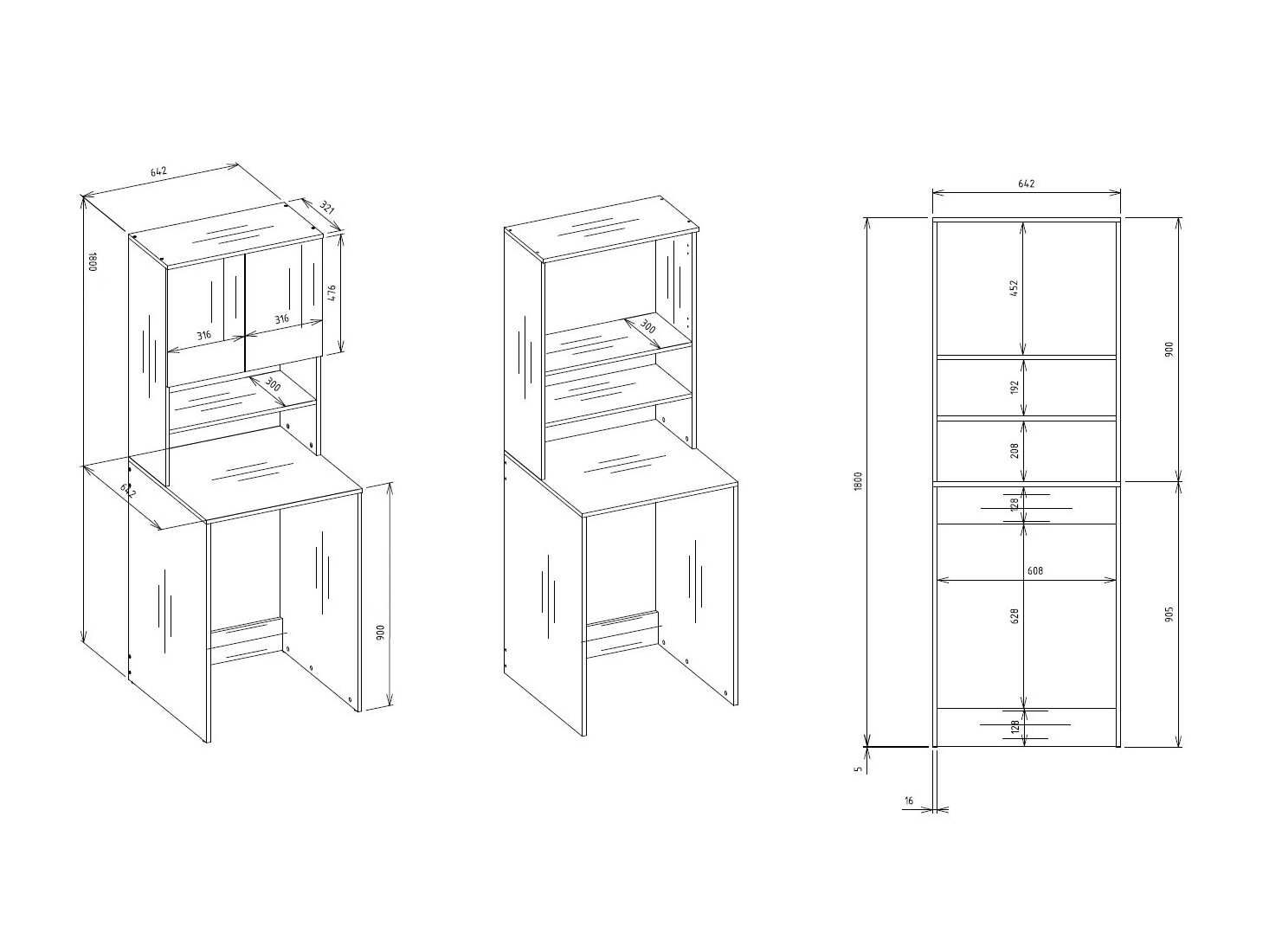 Bathroom shelf Balelbo 112 (White)
