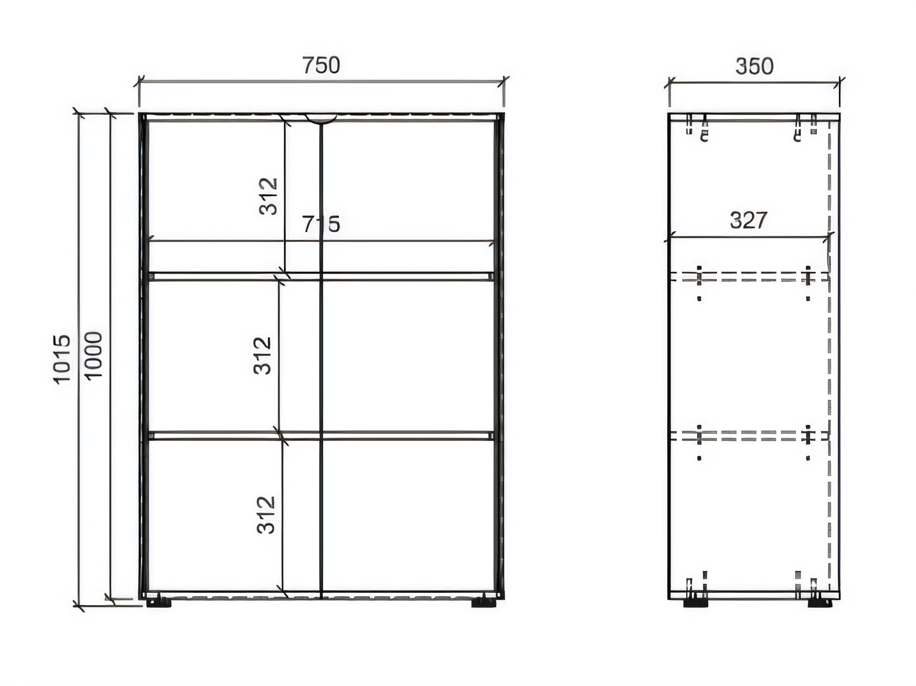 Bookcase Torfiou 112 (Cashmere)
