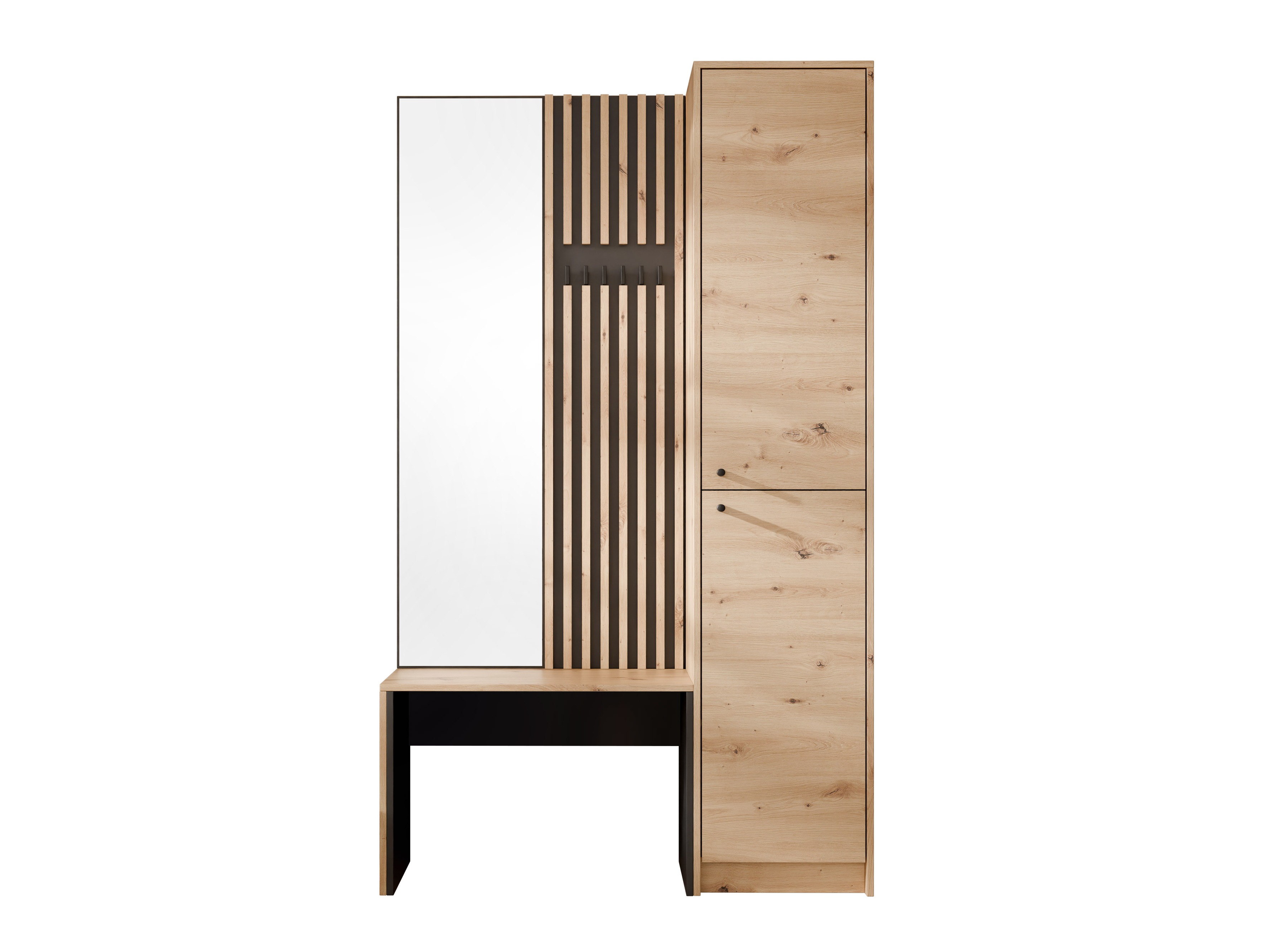 Hallway set Comfivo Nomas (Artisan oak + Black)