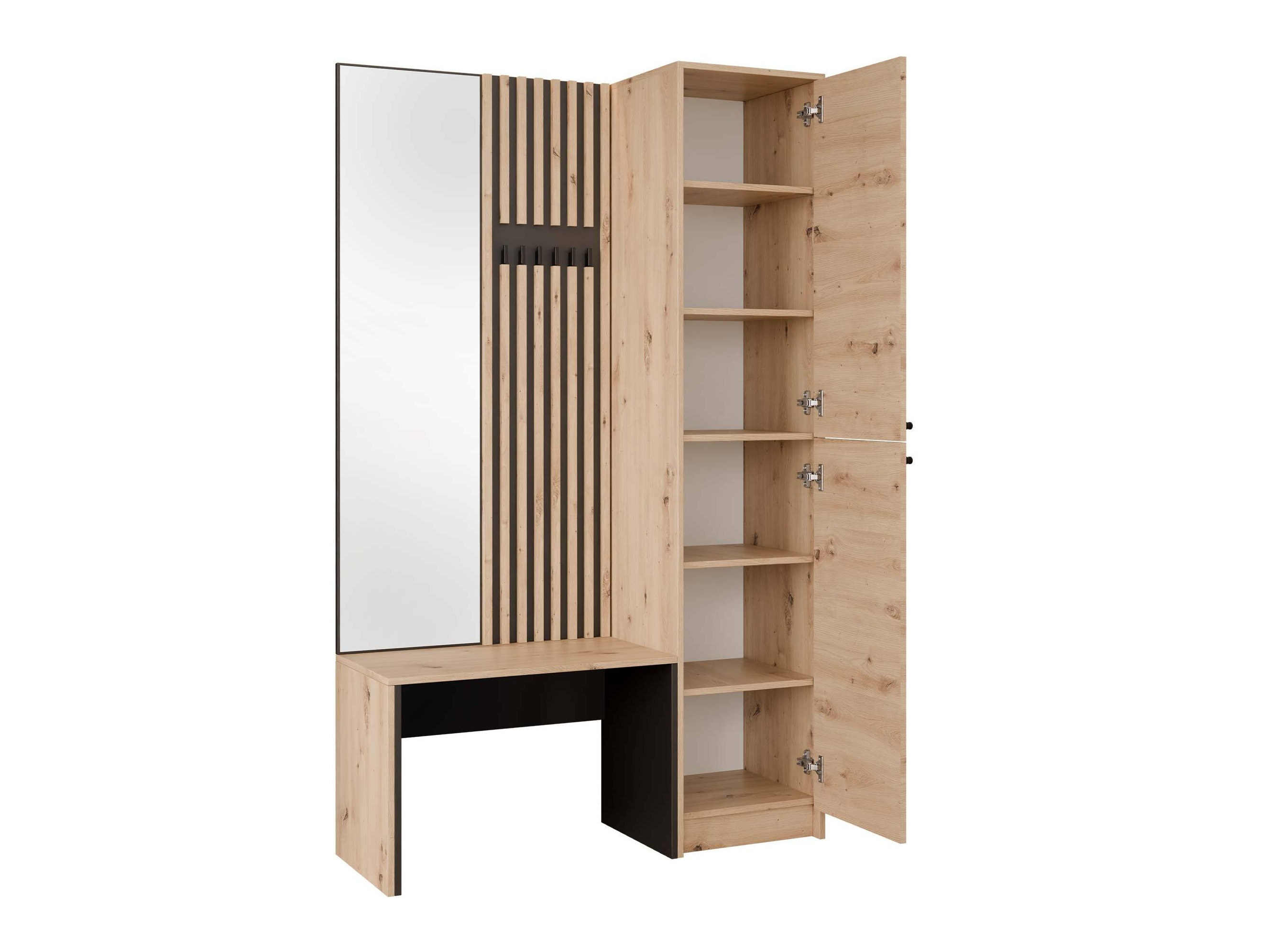 Hallway set Comfivo Nomas (Artisan oak + Black)