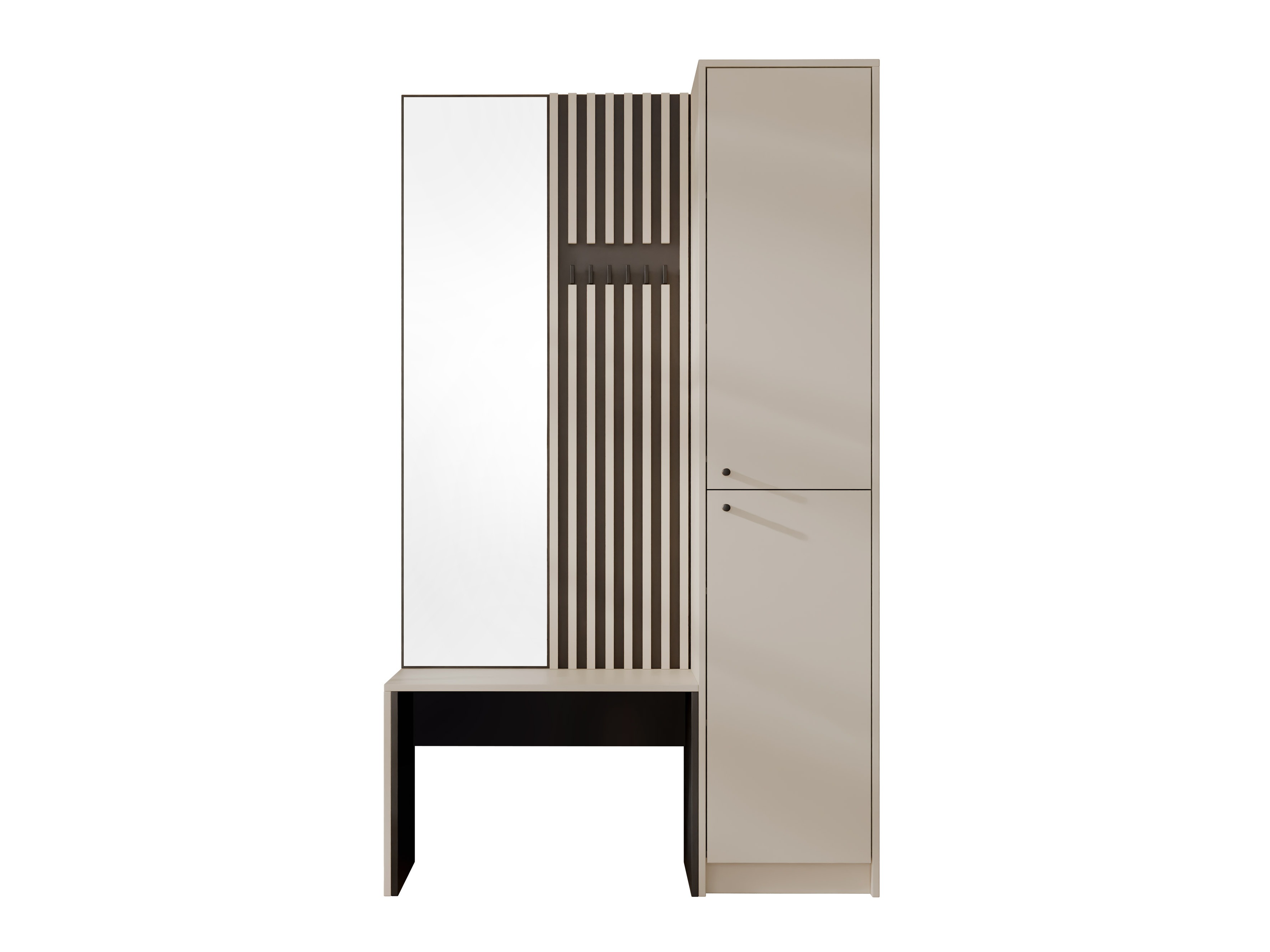Hallway set Comfivo Nomas (Beige + Black)