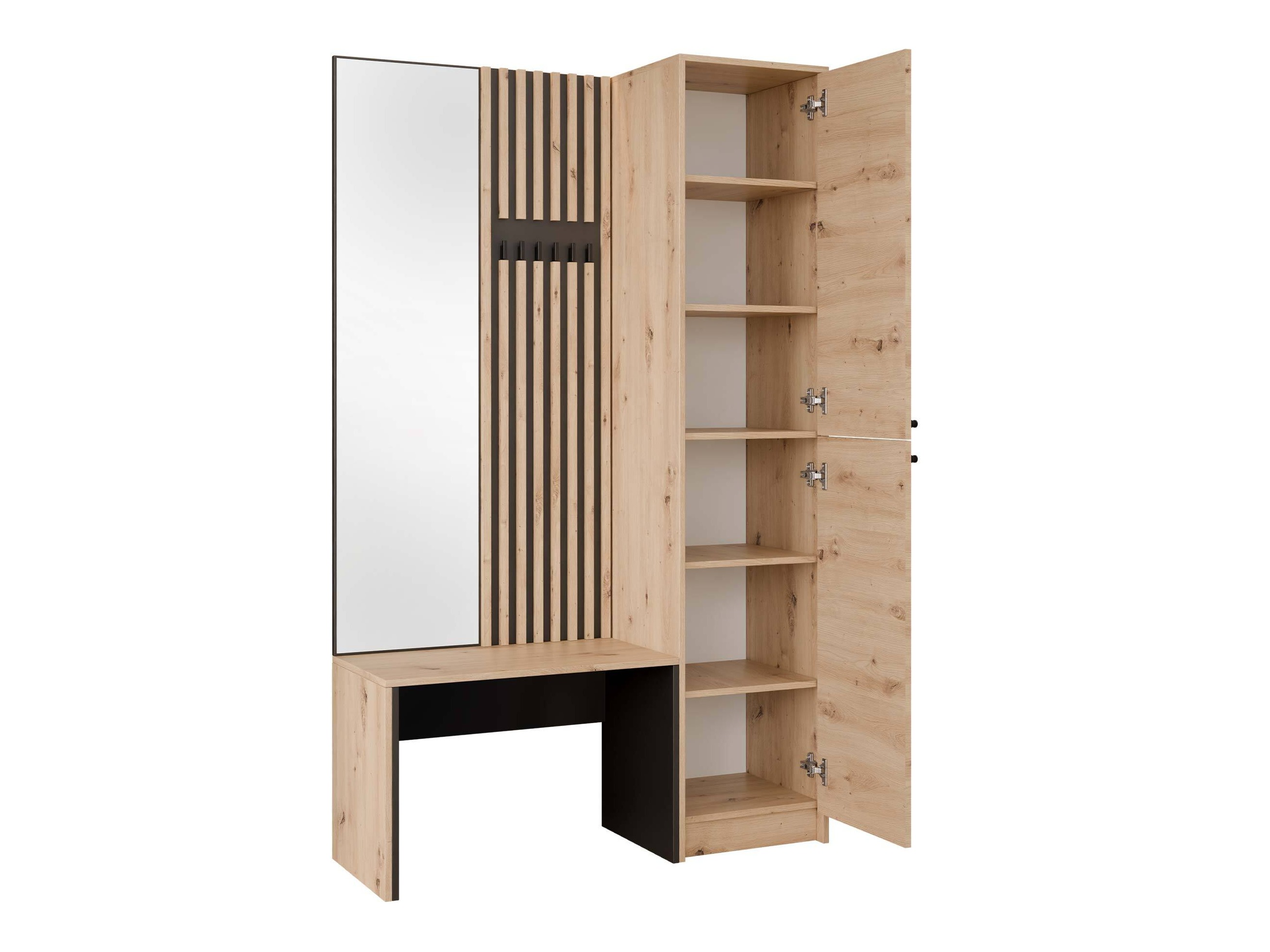 Hallway set Comfivo Nomas (Beige + Black)