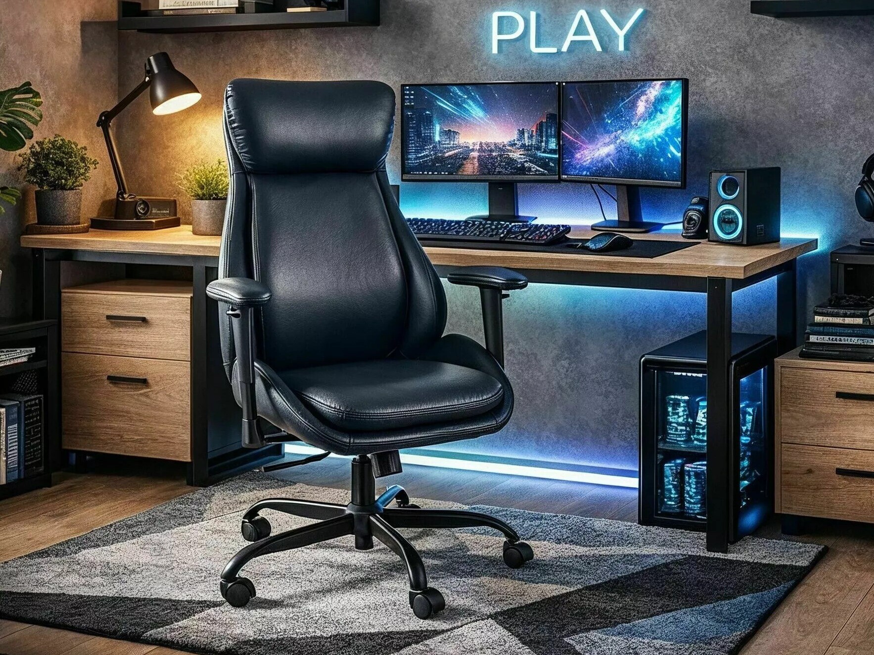 Office chair Detroit 1034 (Blue)