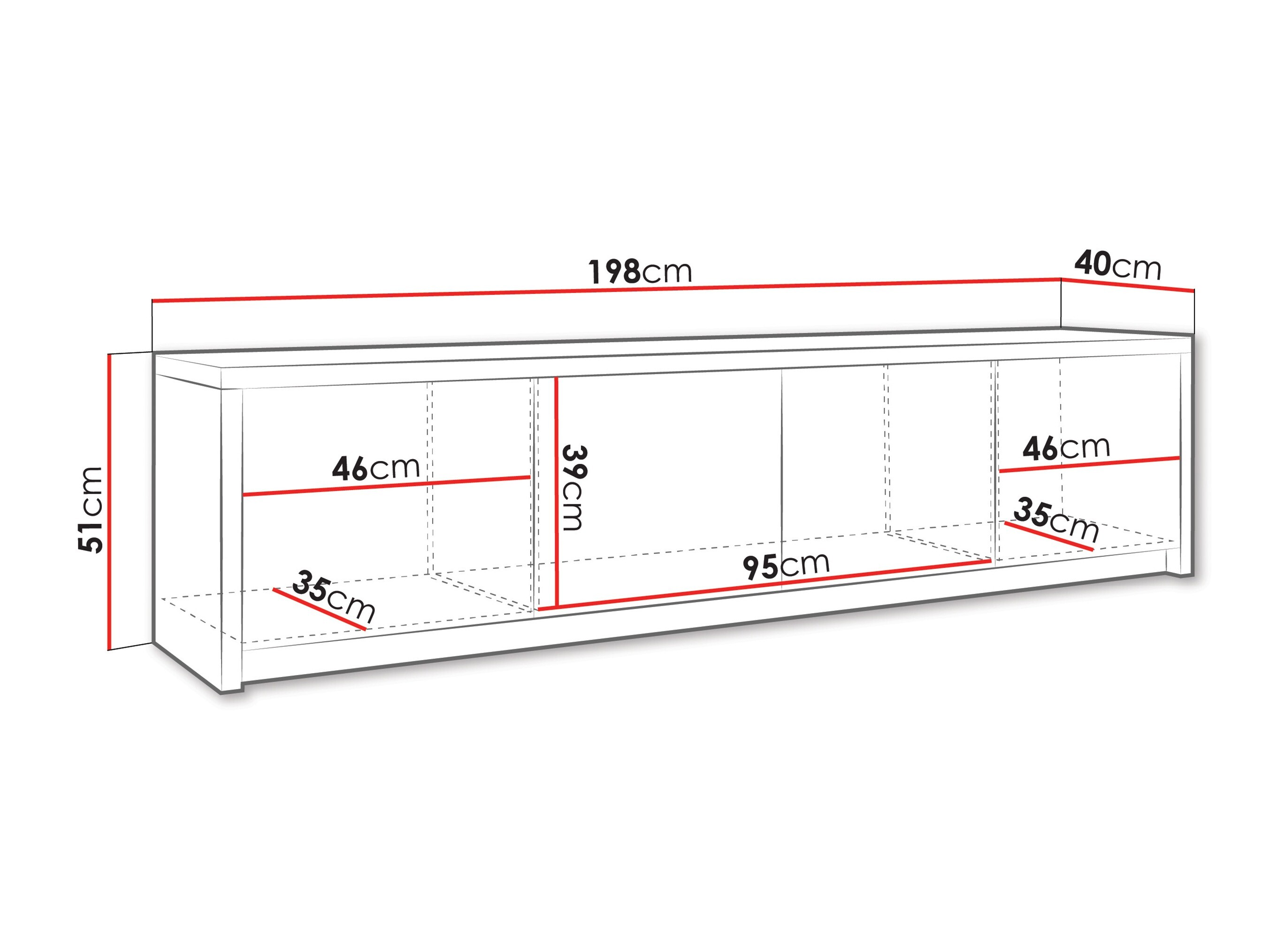 TV stand Lectio (Dark oak)