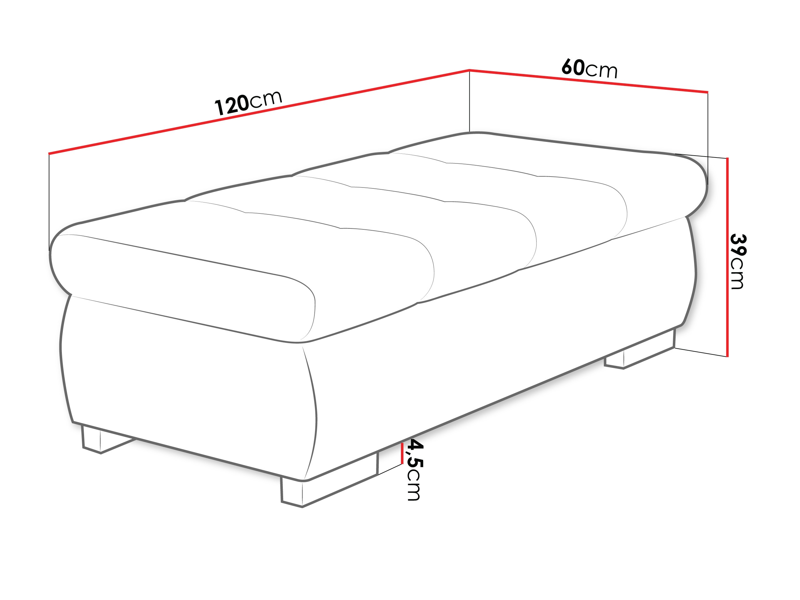 Upholstered bench Comfivo Nitor I (Bella 05)